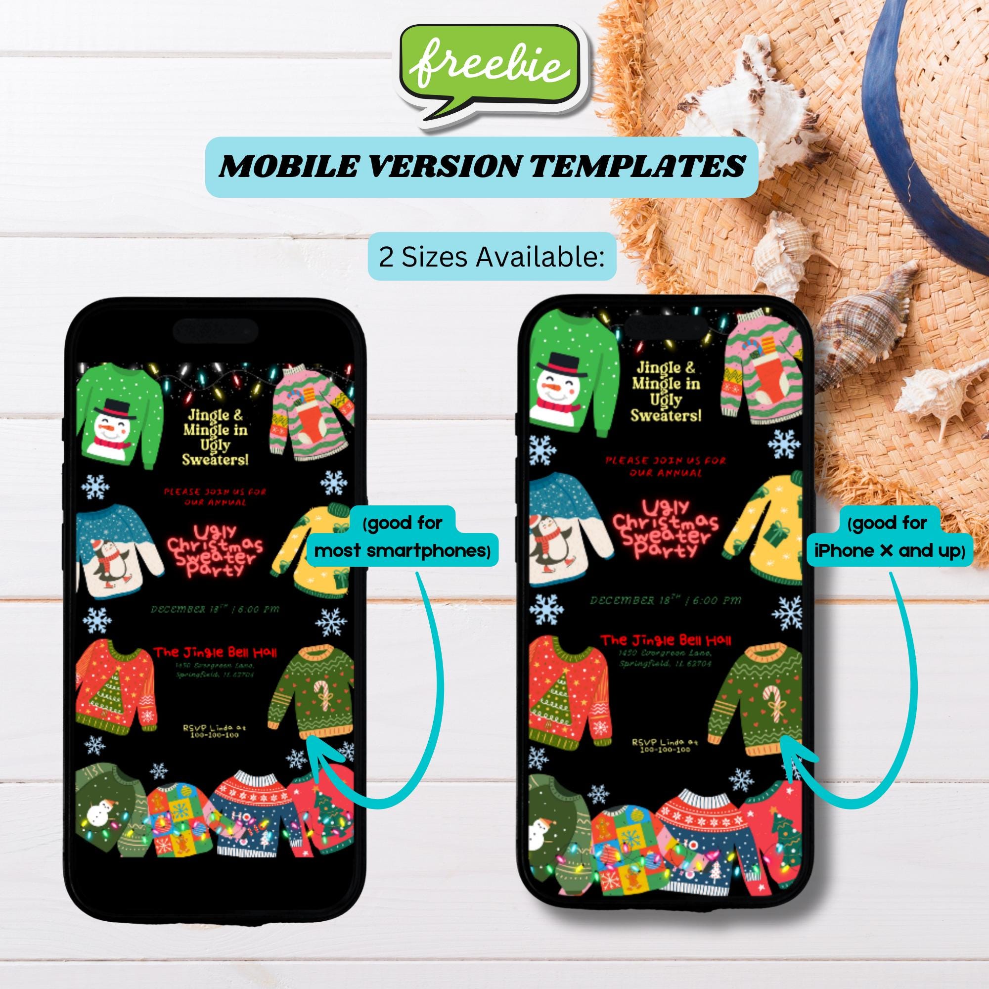 il_2000xN.7127195722_qyny.jpg Editable Black Ugly Sweater Christmas Party Invitation Template, Printable Ugly Sweater Party Invite, Christmas Ugly Sweater Evite