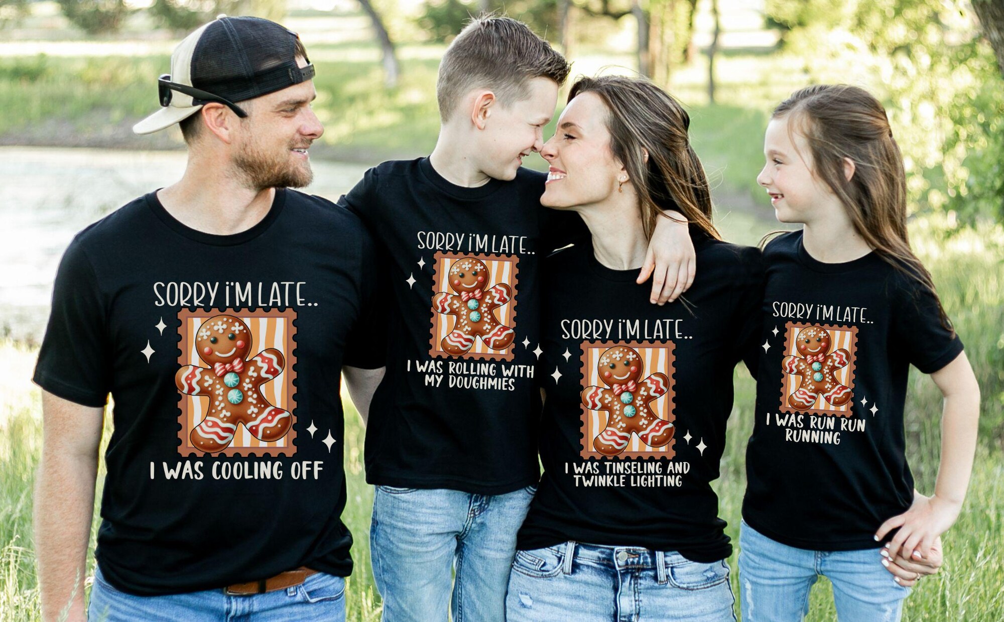 Custom Family Gingerbread T-shirt, Family Xmas Cookie Tees, Holiday Baking Tee, Family Xmas shirts, Group Xmas Shirt, Cookie Exchange Tees