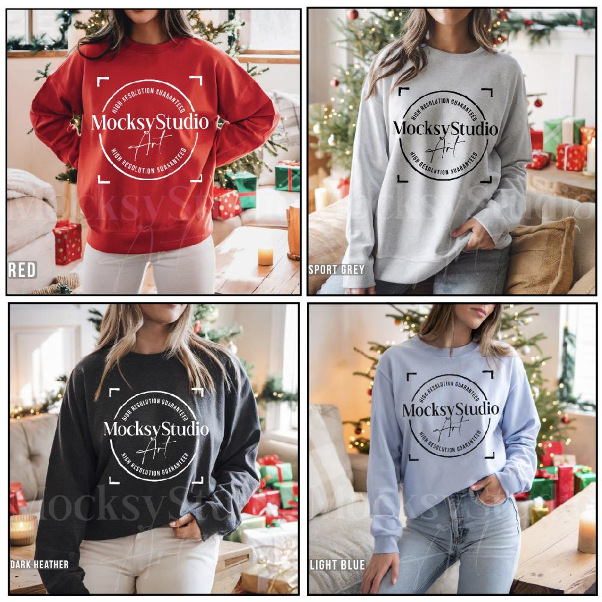 il_2000xN.7138637146_5r6x-4.jpg Gildan 18000 Sweatshirt Christmas Mockup Bundle, Cozy Casual Holiday Christmas Aesthetic Mockup Bundle, Holiday Sweatshirt Mockups