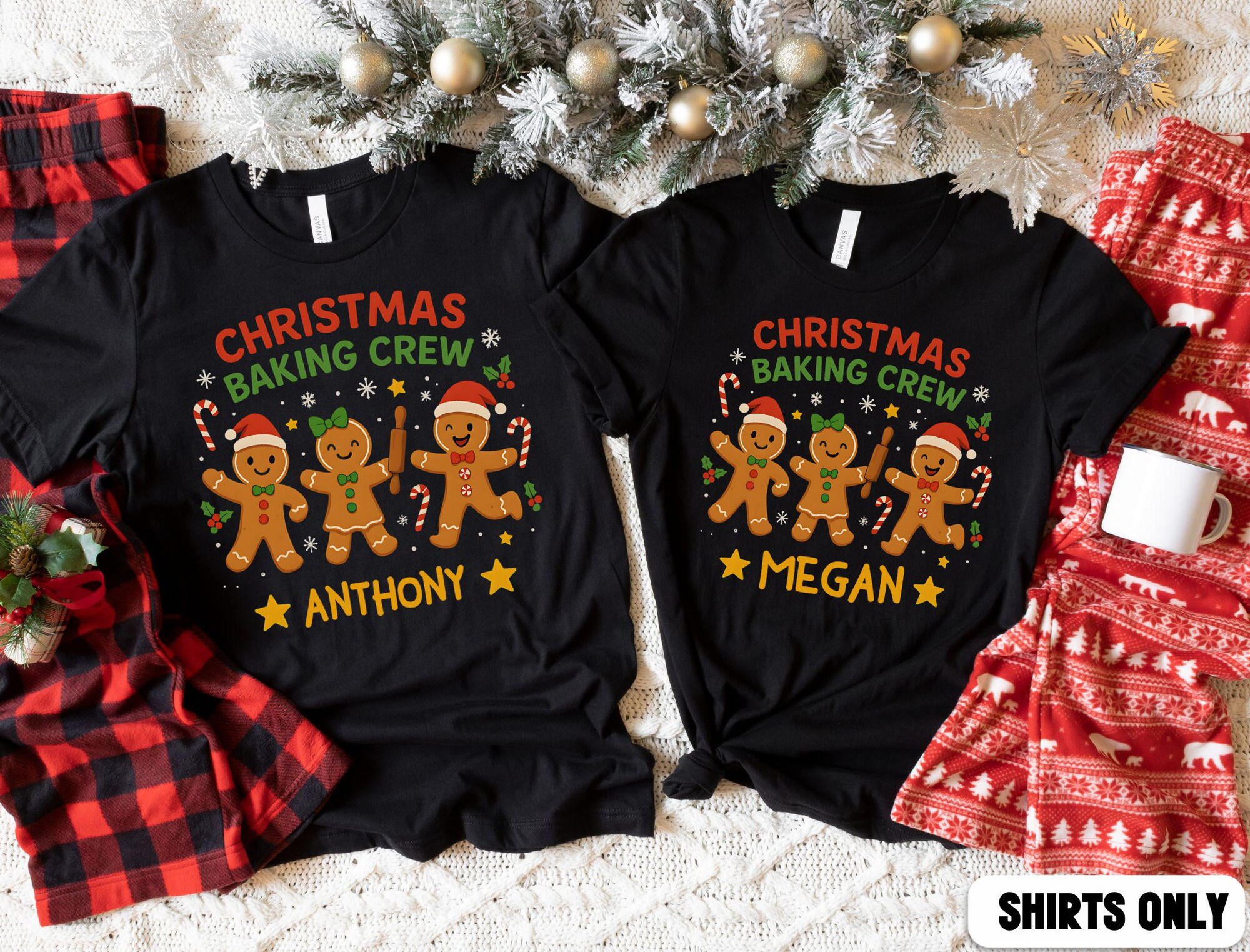 il_2000xN.7141772164_z956.jpg Personalized Gingerbread Christmas Baking Crew Shirt, Christmas Cookie Crew Tshirt, Matching Family Tee, Family Christmas T-shirt, Matching