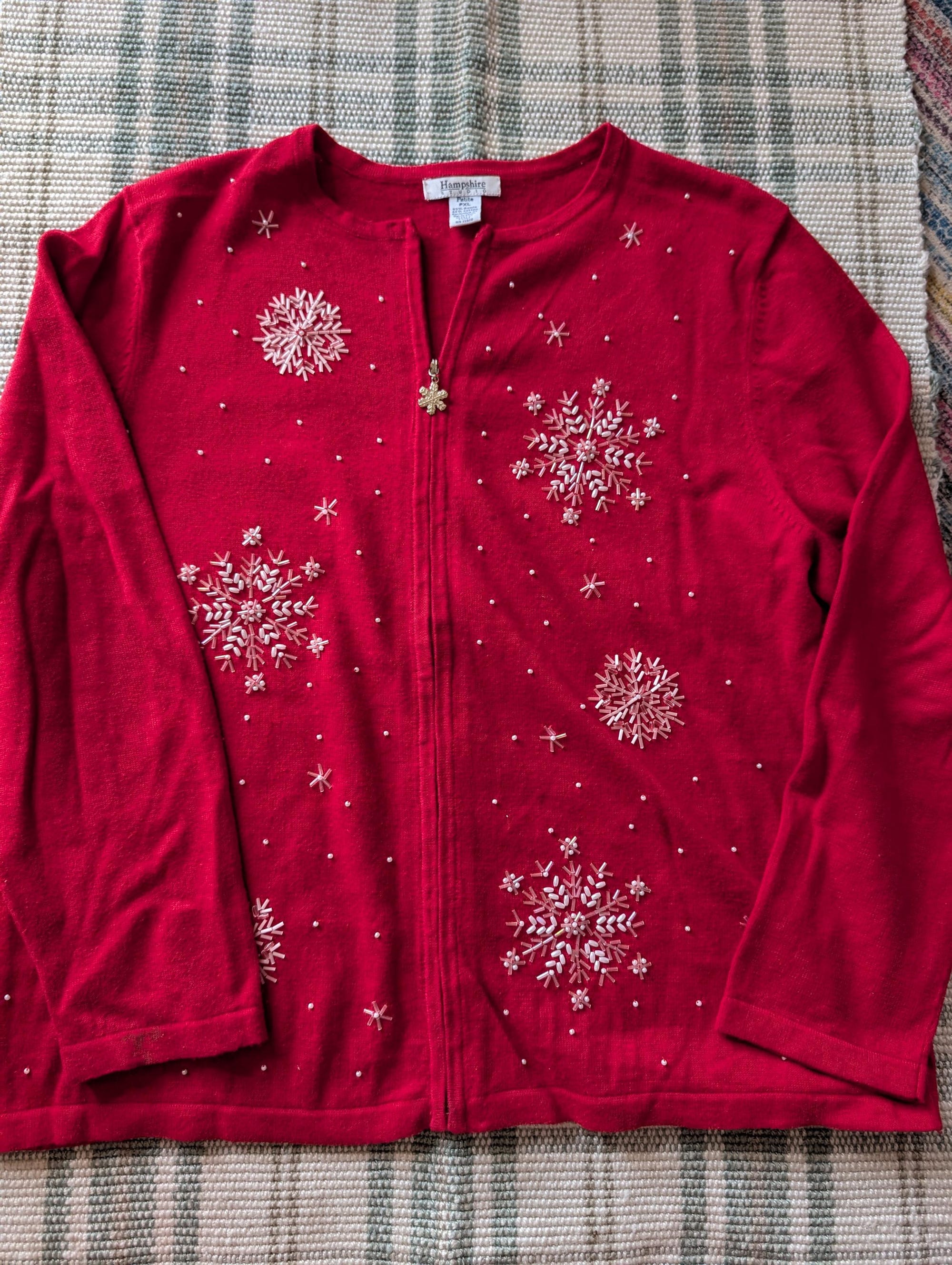 Vintage Lightweight Christmas Ugly Holiday Sweater Party XL