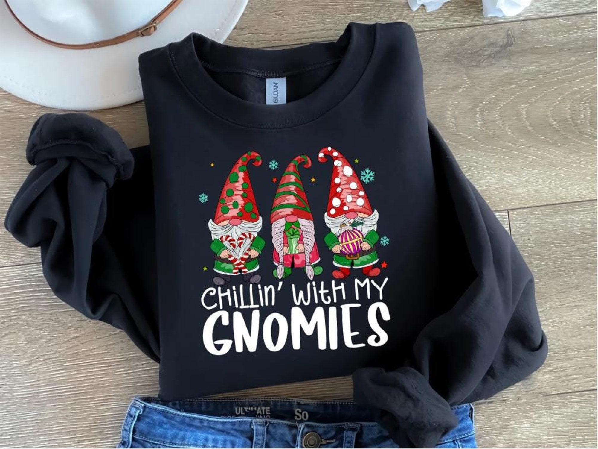 Gnomies Christmas Sweatshirt: Family Holiday Shirt