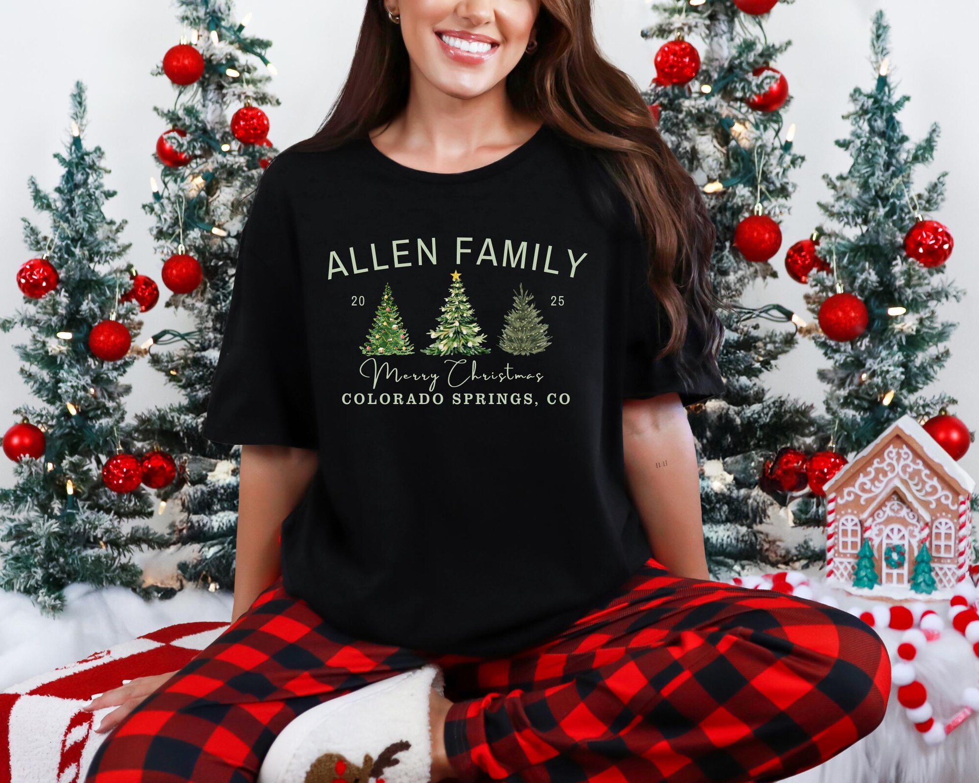 il_2000xN.7155380048_g7ym.jpg Matching Family Christmas Shirts, Family Christmas Shirt, Matching Xmas Tees, Custom Name Christmas Tee, Matching Noel Family Gift, Xmas Tee
