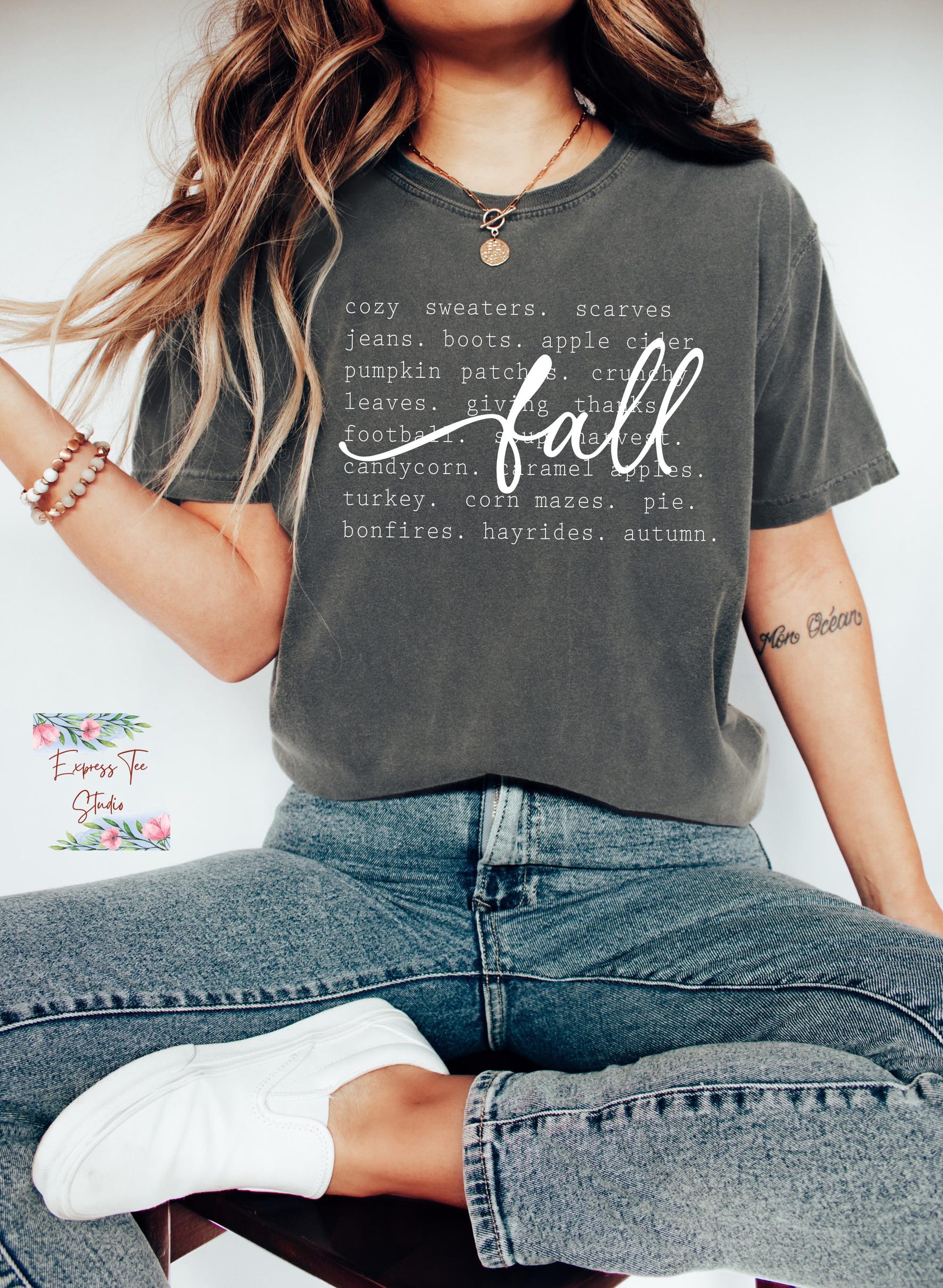 il_2000xN.7161350151_jpzm.jpg Comfort Colors® Fall Words Shirt, Hello Fall Cozy Women’s tshirt, Fall Vibes, Holiday Pumpkin Season, Thanksgiving Fall Definition Shirt