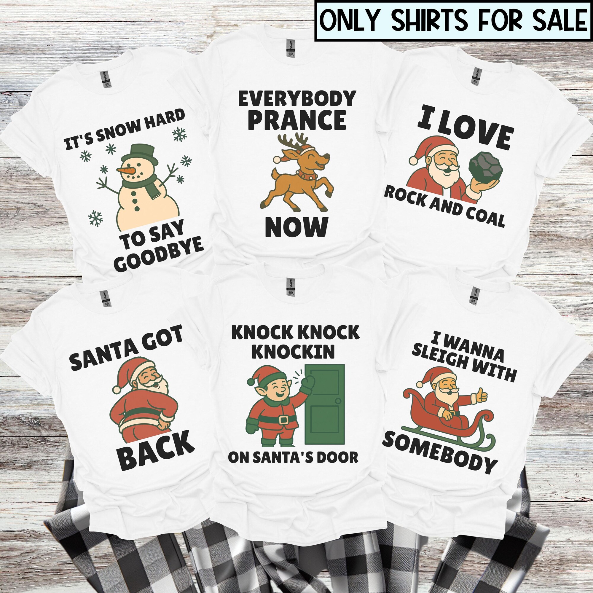 Funny Family Christmas Pajamas Family Christmas PJs Christmas Song Puns Matching Family Christmas Pajamas Family Christmas Shirts Group