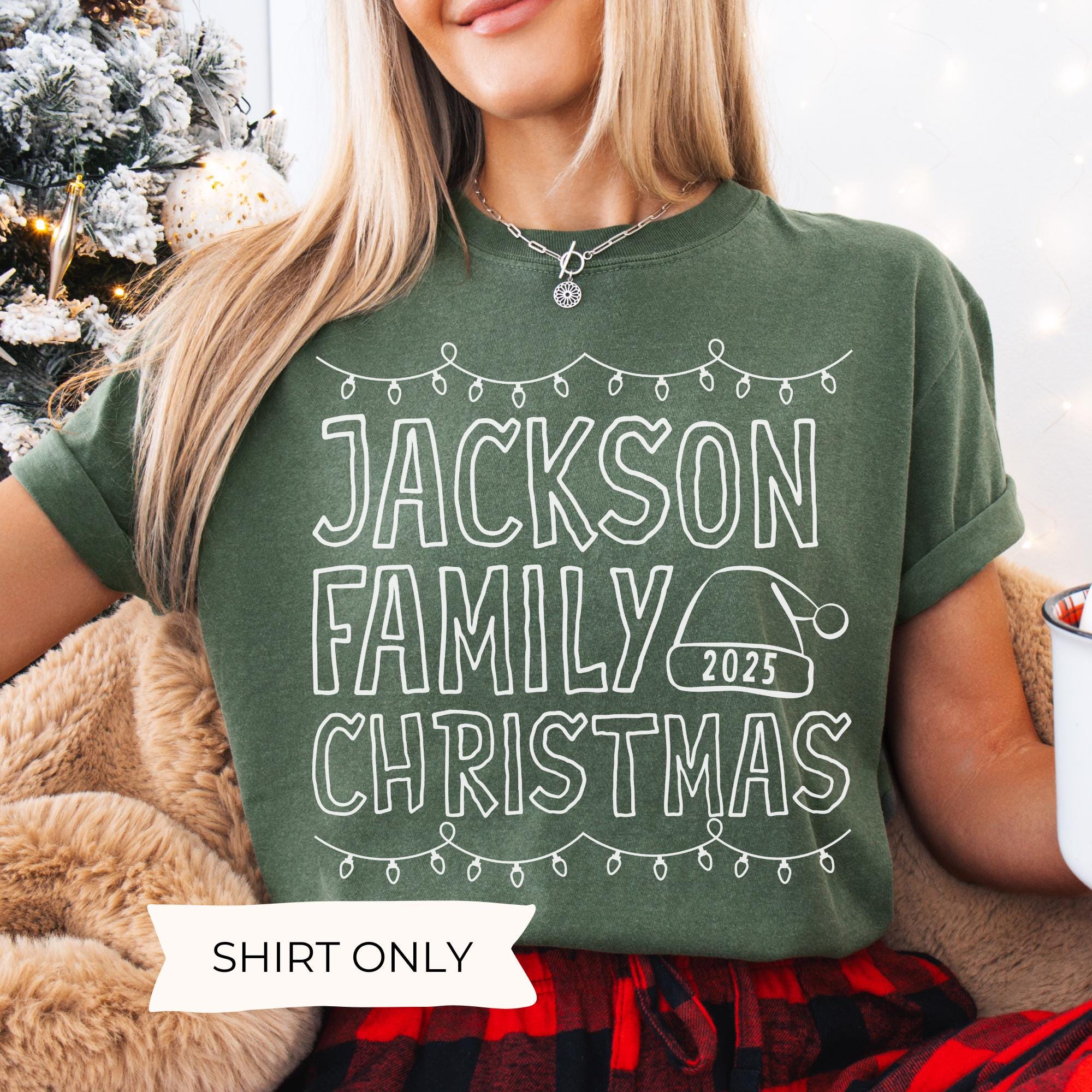 Custom Family Christmas T-Shirts: Matching Comfort Colors Shirts