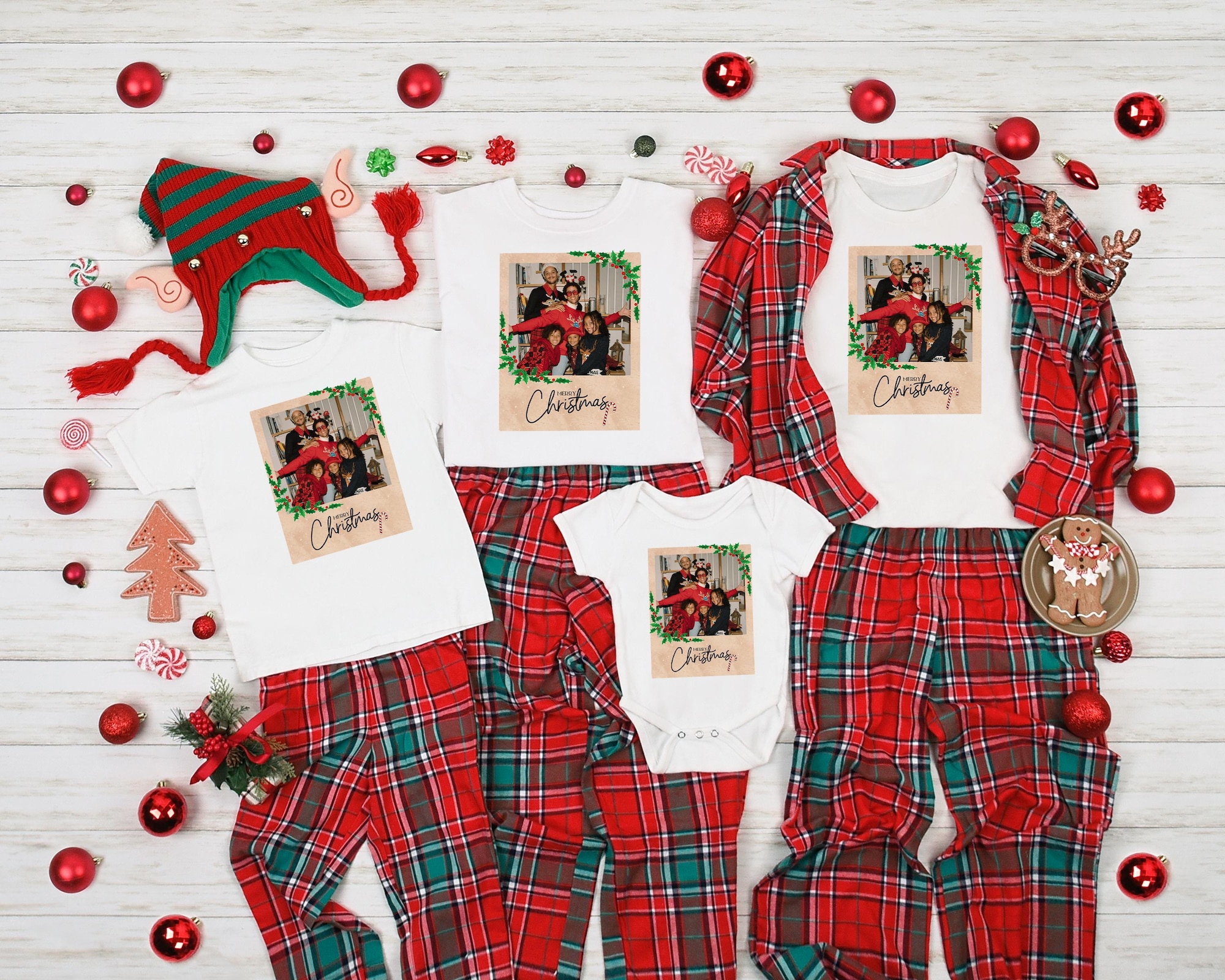 Personalized Family Christmas Shirt, Custom Photo Shirt for Gift, Custom Photo Shirt Friends, Matching Tee for Family, Christmas with Photo