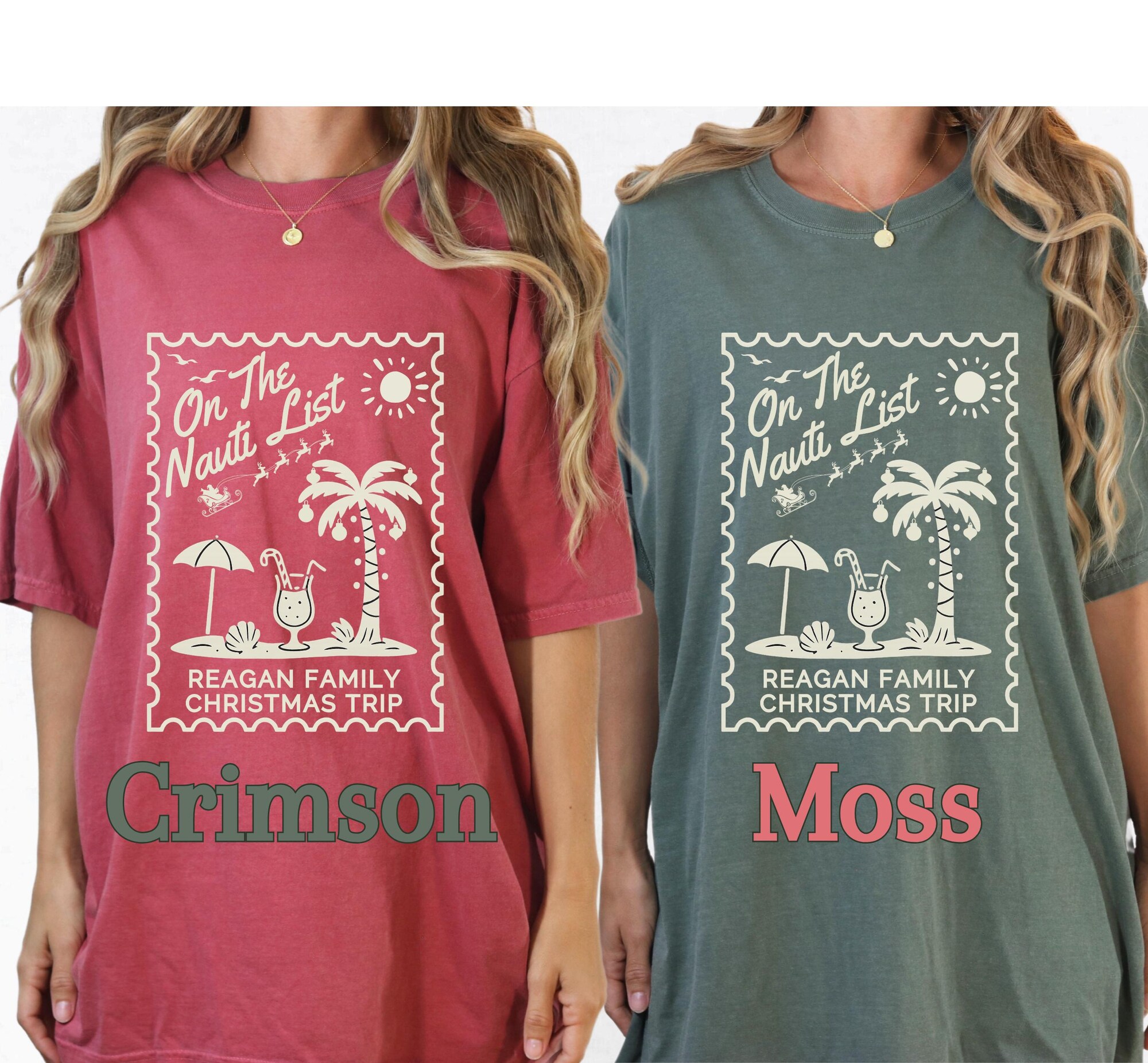il_2000xN.7174460566_jrf9.jpg Comfort Colors Custom Tropical Family Christmas Shirts, Personalized Matching Family Group Christmas Shirt, Beach For Christmas Shirt, Merry