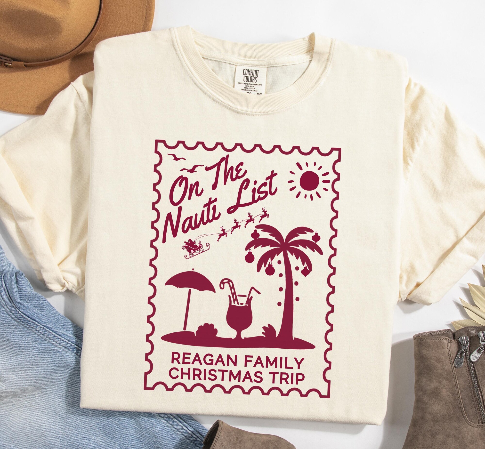 il_2000xN.7174460570_ii6a.jpg Comfort Colors Custom Tropical Family Christmas Shirts, Personalized Matching Family Group Christmas Shirt, Beach For Christmas Shirt, Merry