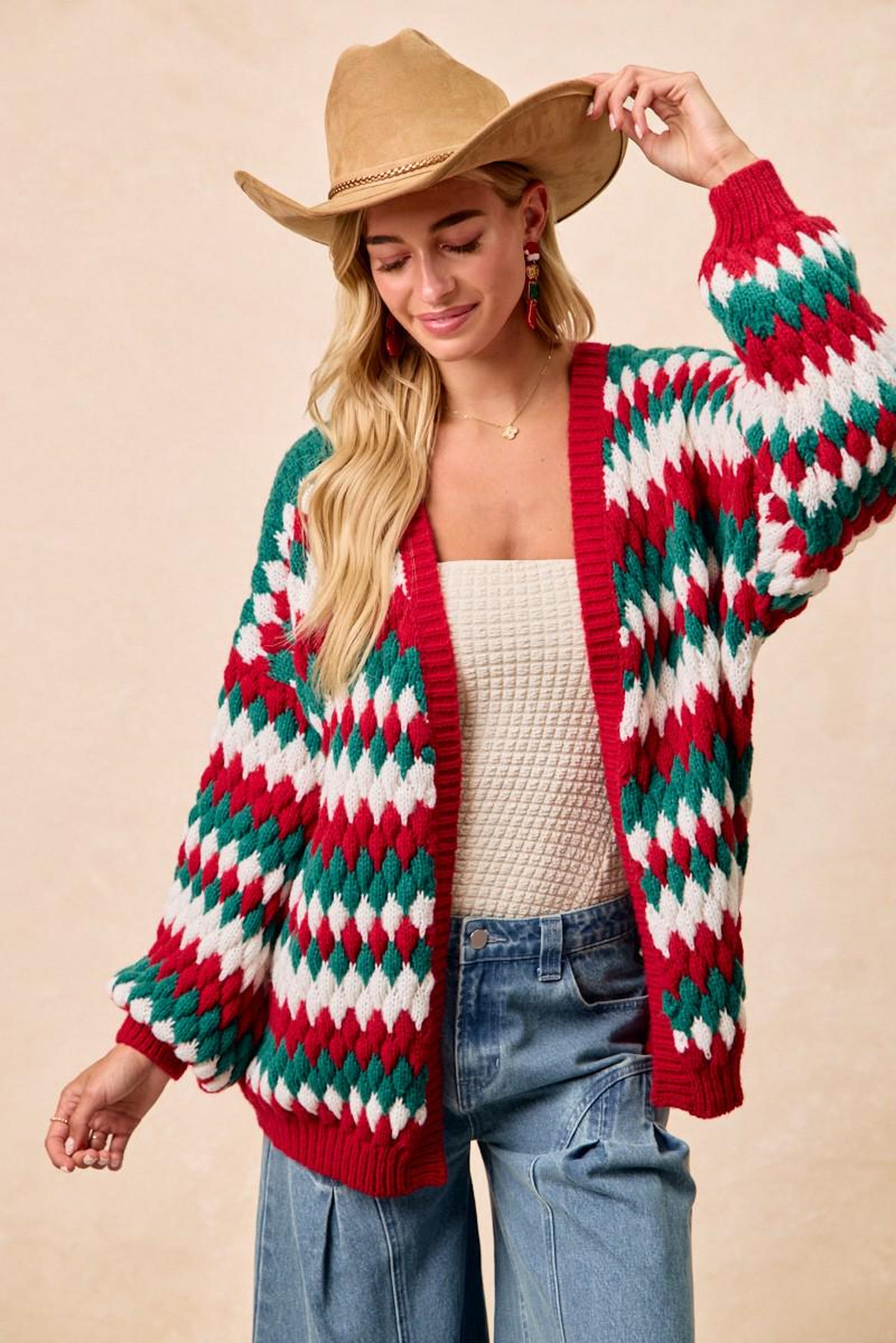 il_2000xN.7175110853_h28s.jpg Chunky Knit Christmas Cardigan: Oversized Holiday Sweater