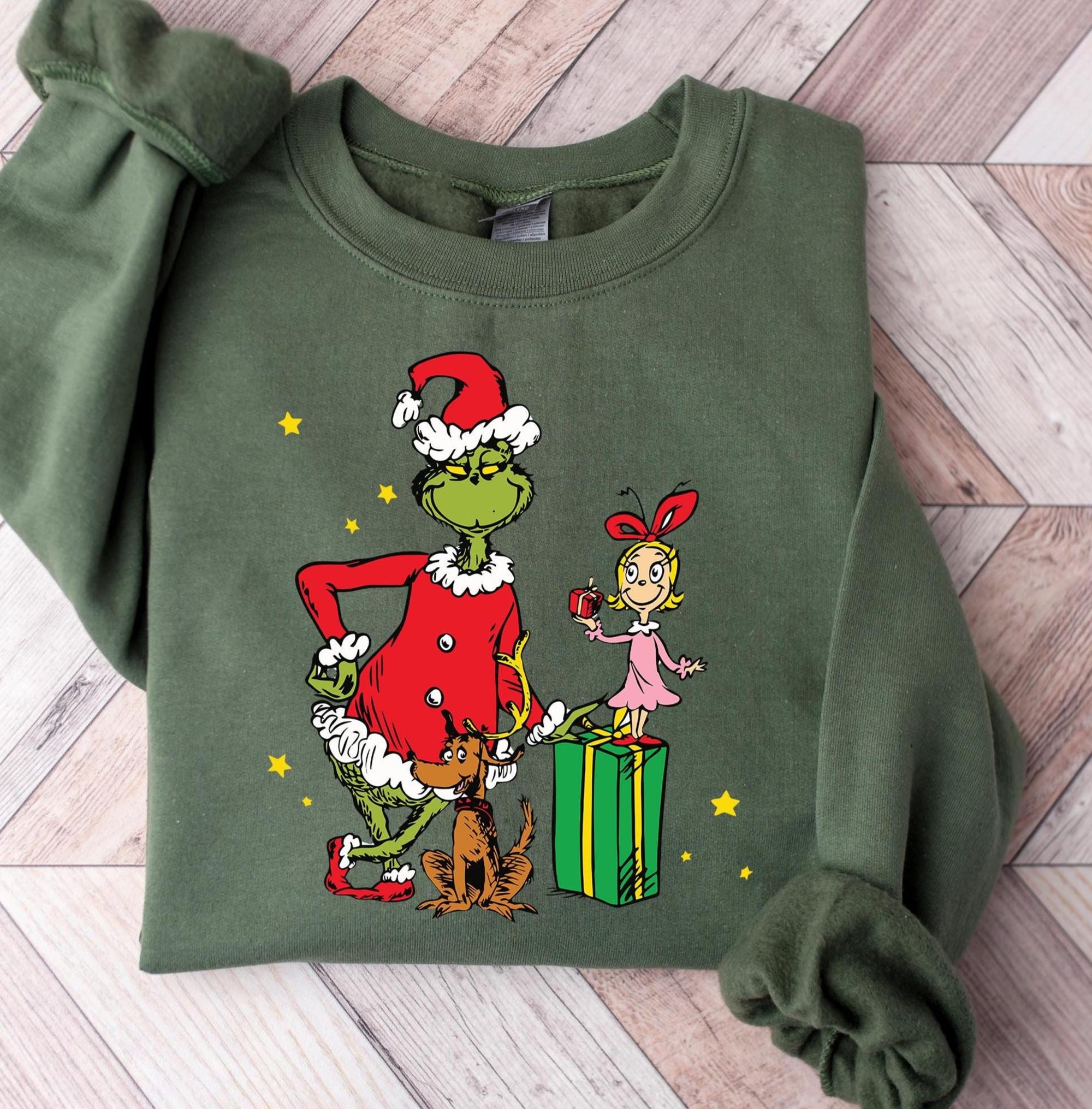 Grinch Christmas Shirt, Funny Grinch Christmas Shirt, Grinchy Sweatshirt, Grinchmas Christmas Shirt, Whimsical Tree Sweatshirt, Grinch Gift