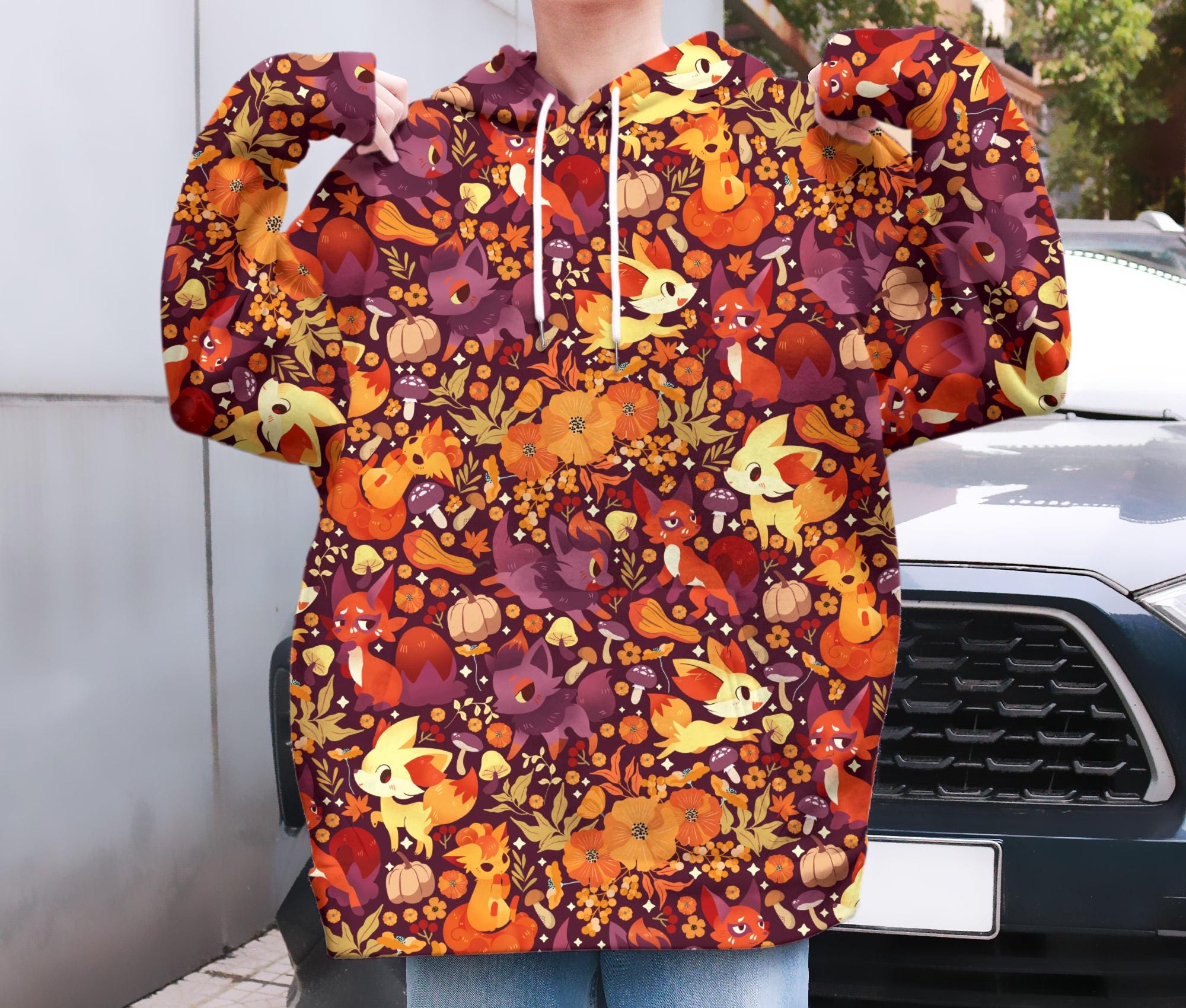 il_2000xN.7178884073_tnxe.jpg Vulpix Hoodie, Cozy Kawaii Hoodie, Cute Unisex Hoodie, Trendy Graphic Hoodie, Funny Sweatshirt, Winter Outfit, Christmas Gift