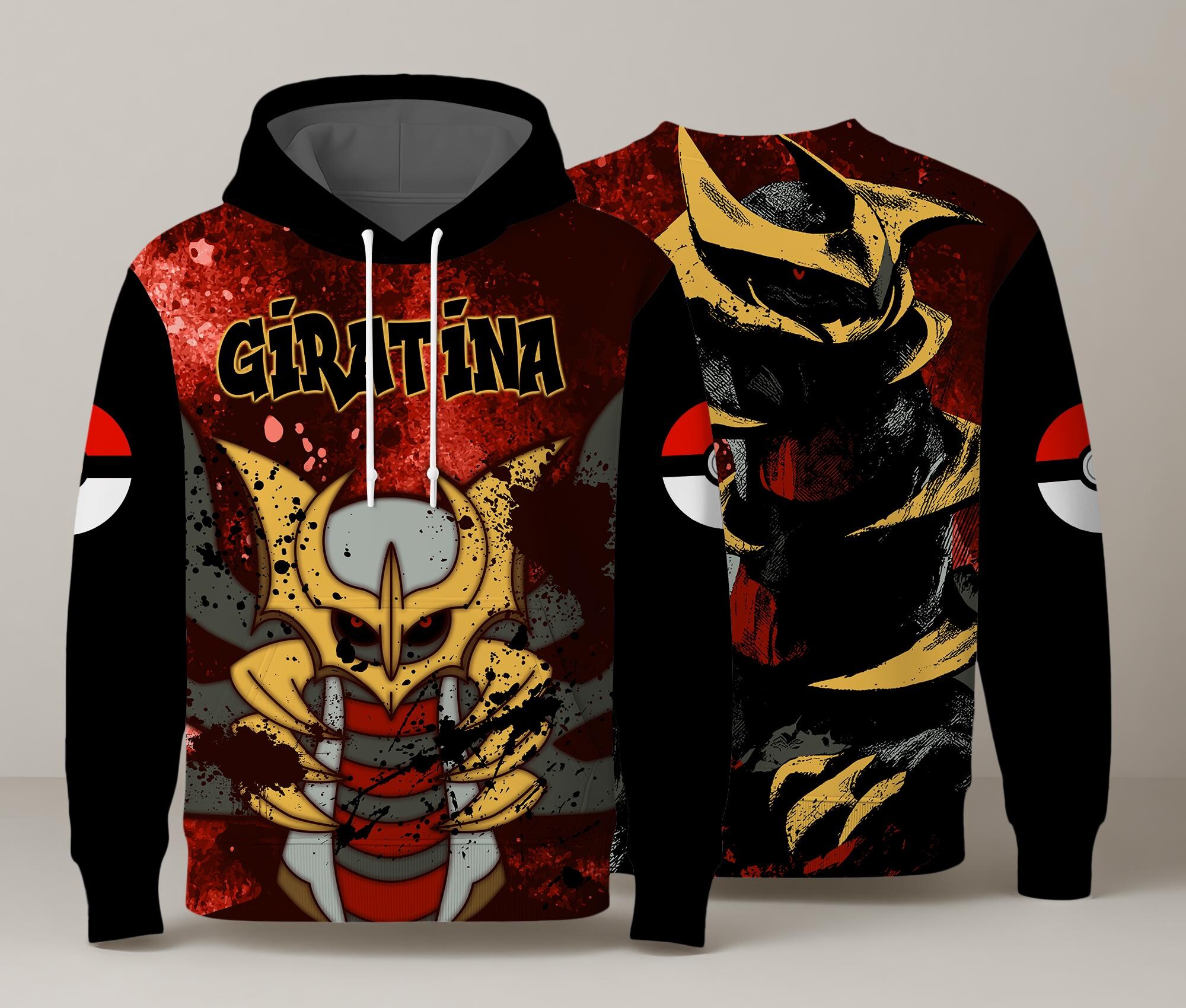 Giratina Hoodie, Anime Graphic Hoodie, Giratina Sweatshirt, Cute Kawaii Pullover, Unisex Crewneck, Gift for Anime Fans
