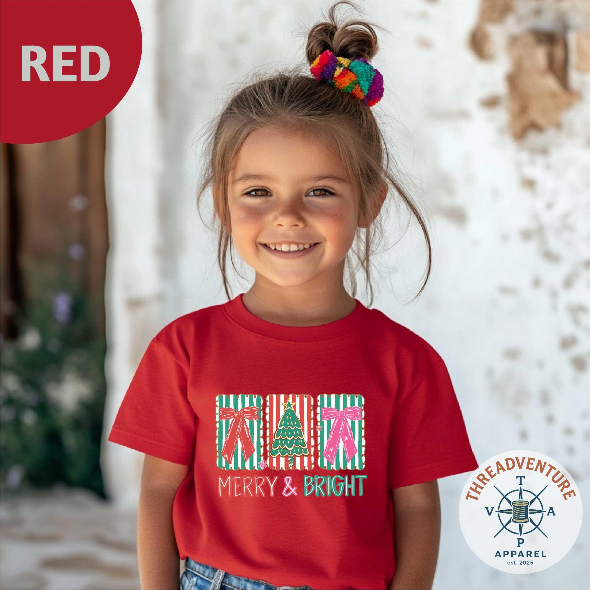 Merry Christmas Kids T-Shirt, Family Christmas Cruise Shirt, Christmas Holiday Trip Tee, Christmas Toddler Shirt, Christmas Coquette T-Shirt