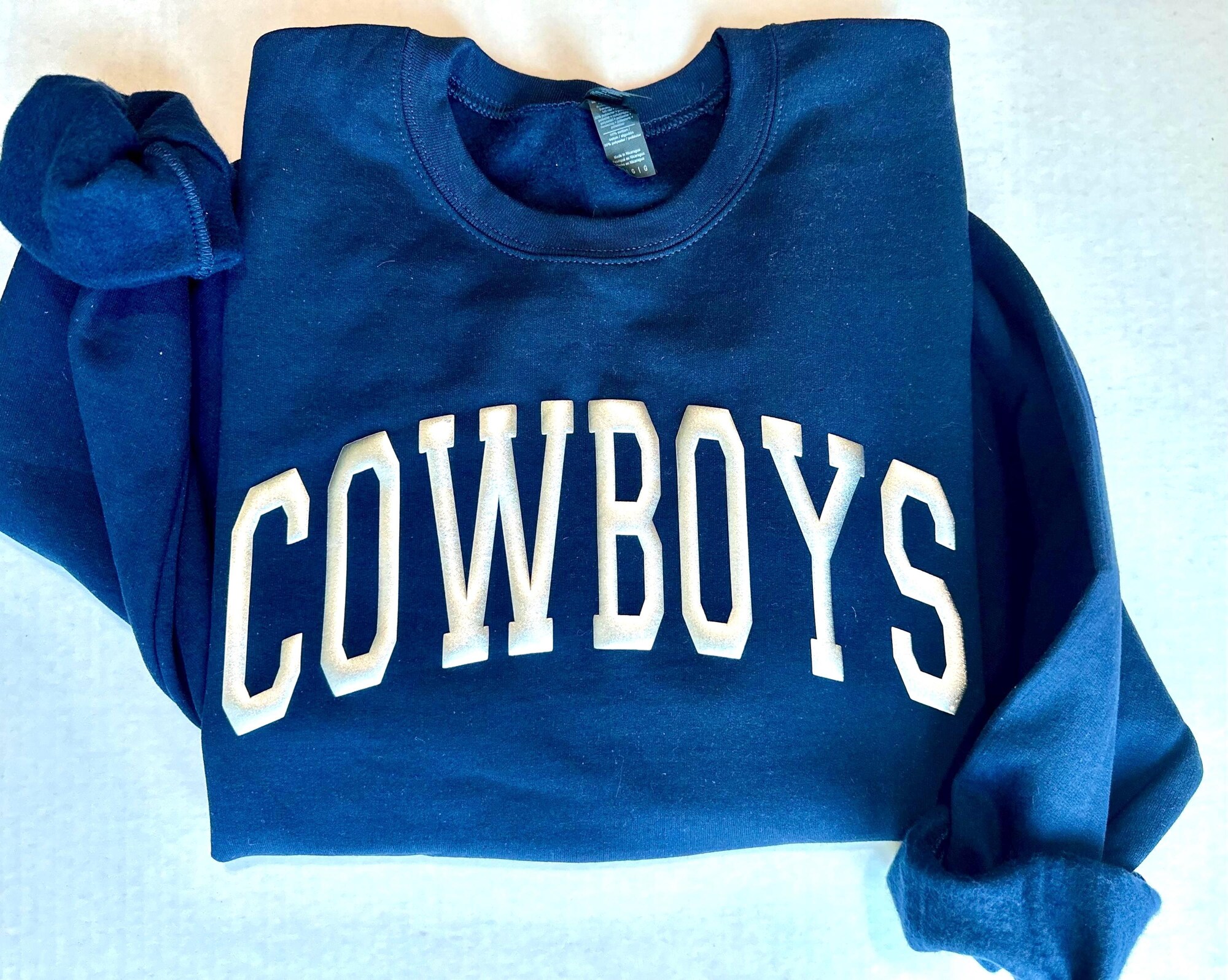 Cowboys Sweatshirt, Gameday sweatshirt, blue and silver sweatshirt, tailgate outfit