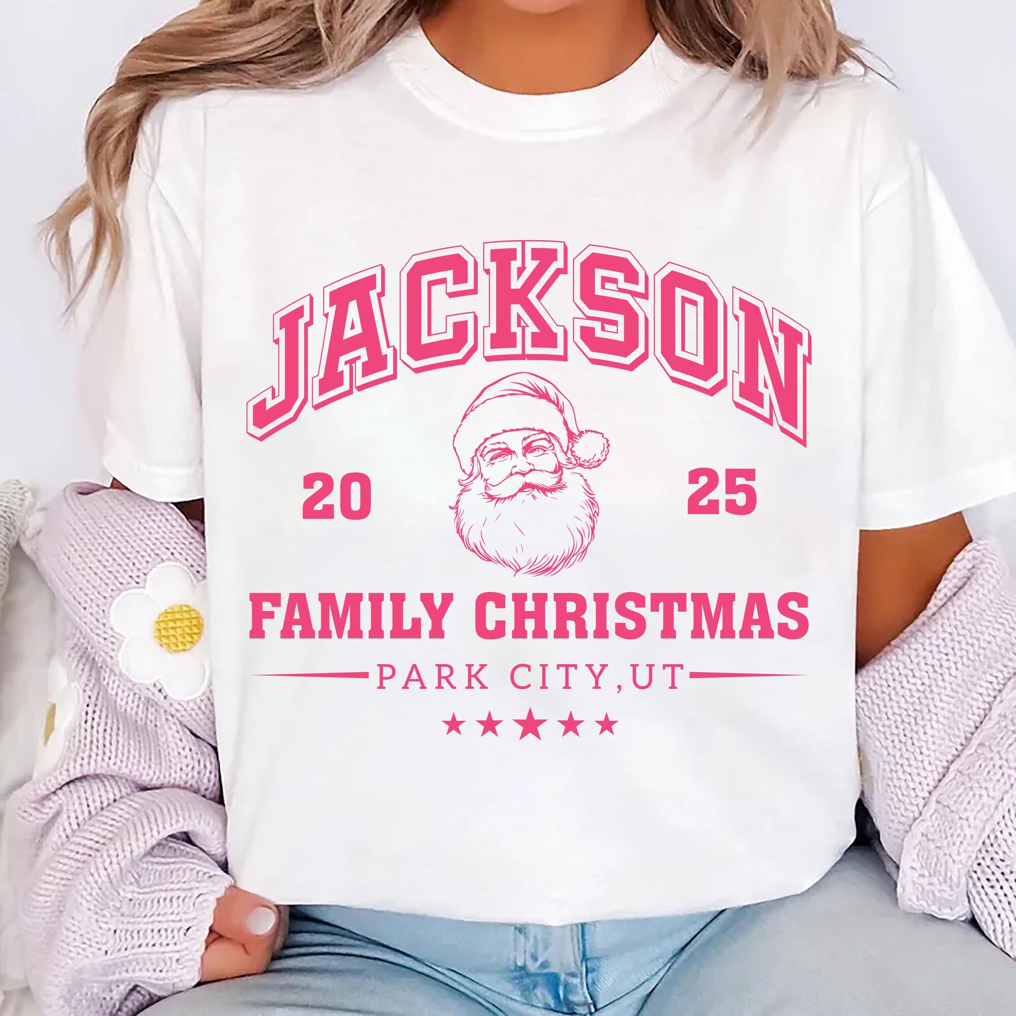 il_2000xN.7192275927_e0d3.jpg Custom Family Christmas Hoodie, Matching Family Christmas Shirt, Personalized Name Christmas Tee, Vintage Santa Varsity Unisex Shirt
