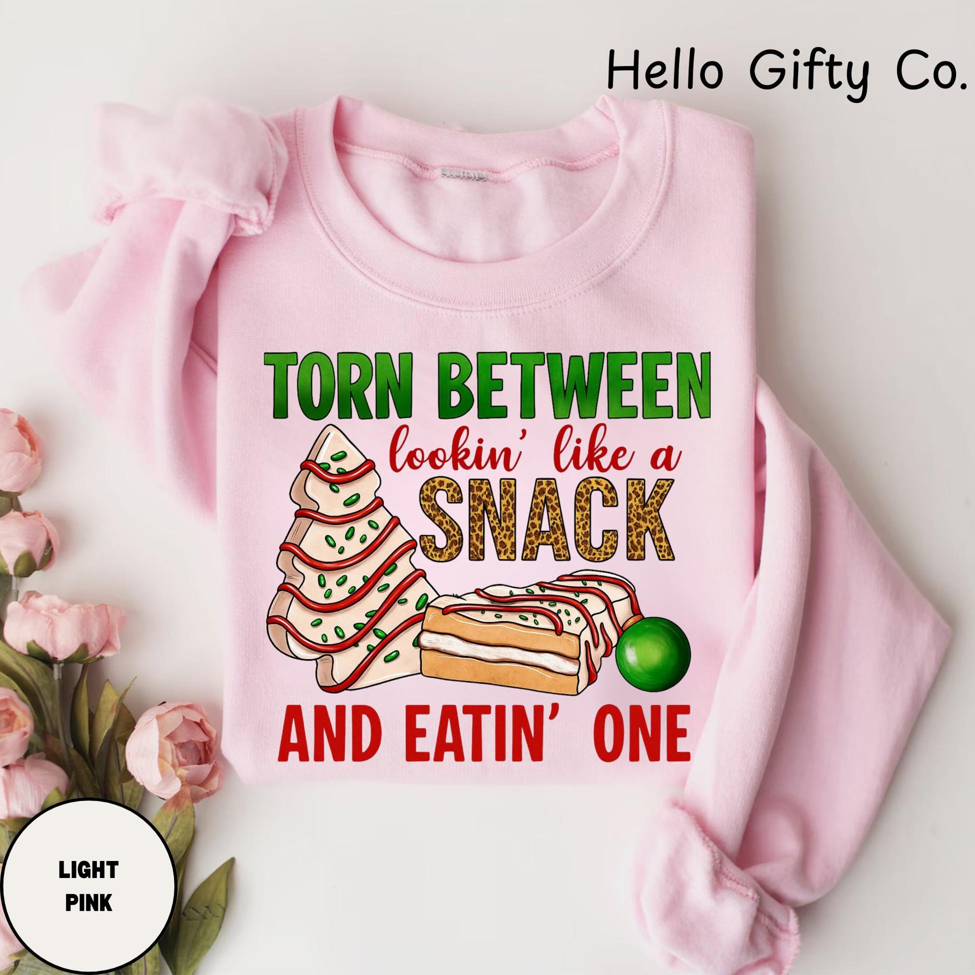 Funny Christmas Sweatshirt, Torn Between Looking Like A Snack And Eating One Sweatshirt, Gym Workout Sweatshirt, Funny Sarcastic Sassy Gift