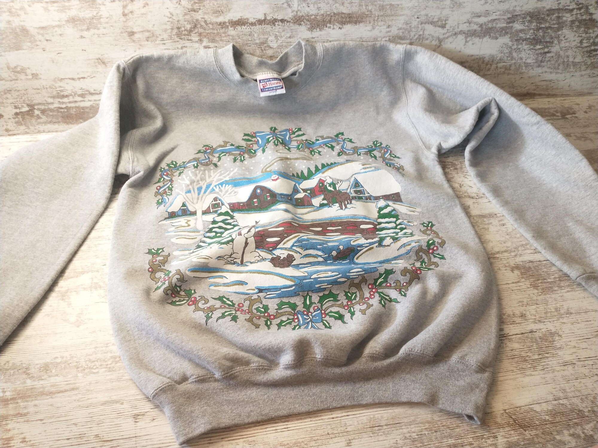 il_2000xN.7198296819_e1ll-3.jpg Vintage Ugly Christmas Crewneck Sweatshirt: 90s Holiday Style