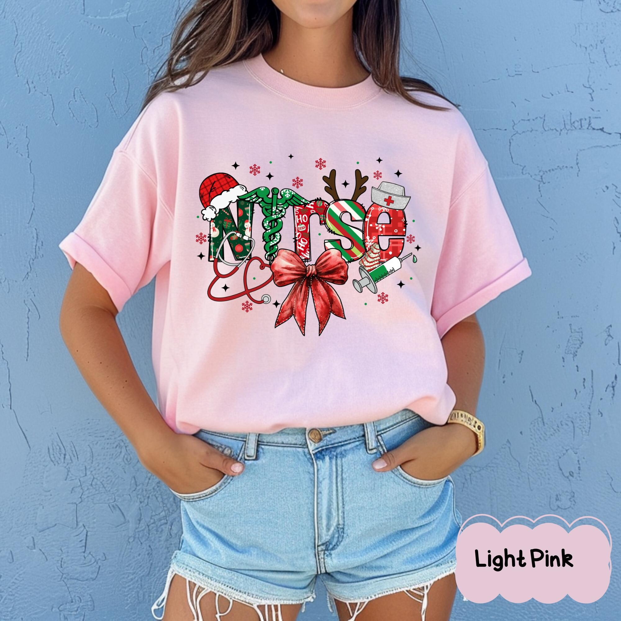 Christmas Nurse T-shirt, Christmas Nursing Shirt, Nurse Life Christmas Shirt, School Nurse Christmas, Stethoscope Christmas Nurse Shirt