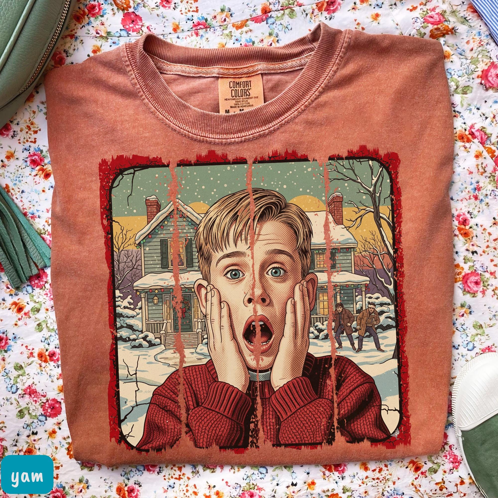 Comfort Colors® McCallister Home Alone Shirt Christmas Movie T-shirt Funny Christmas Sweatshirt McCallister Shirt Christmas Gift Xmas Movie