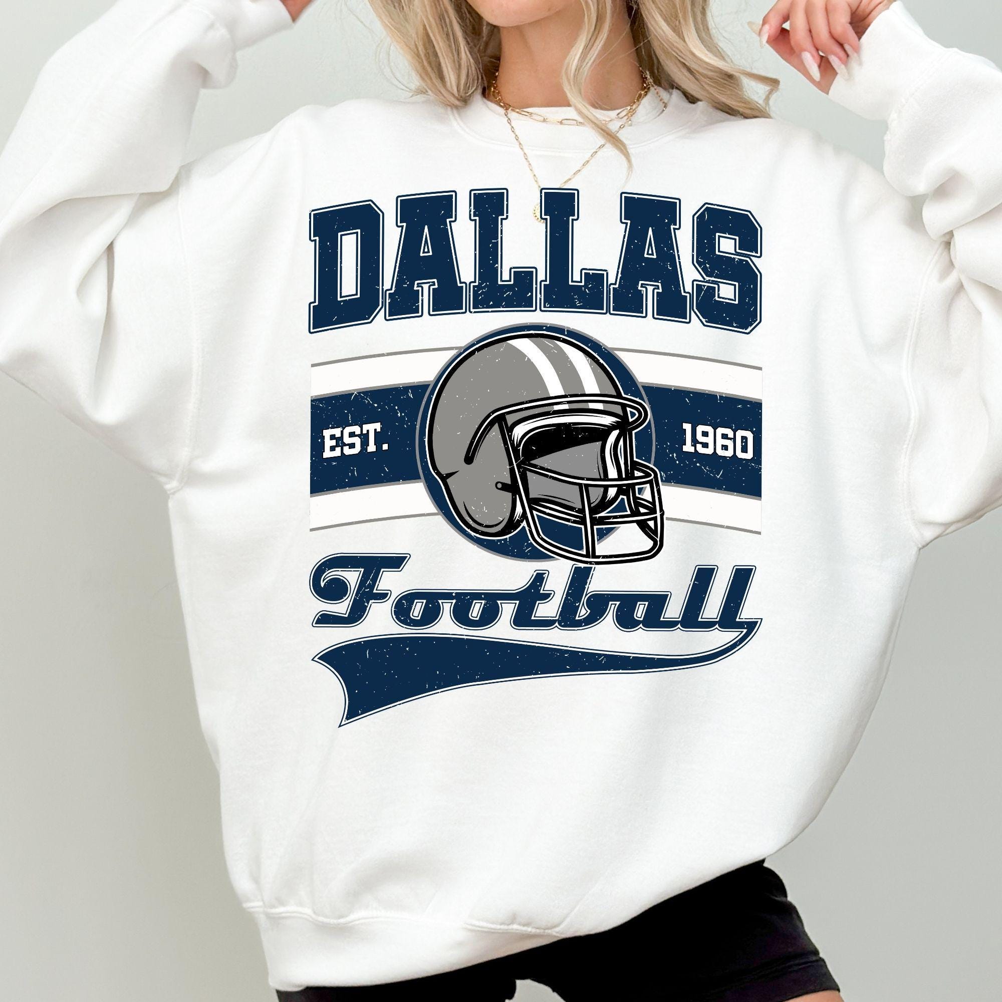 il_2000xN.7200742411_llpn.jpg Vintage Dallas Football Sweatshirt: Retro Texas Team Spirit