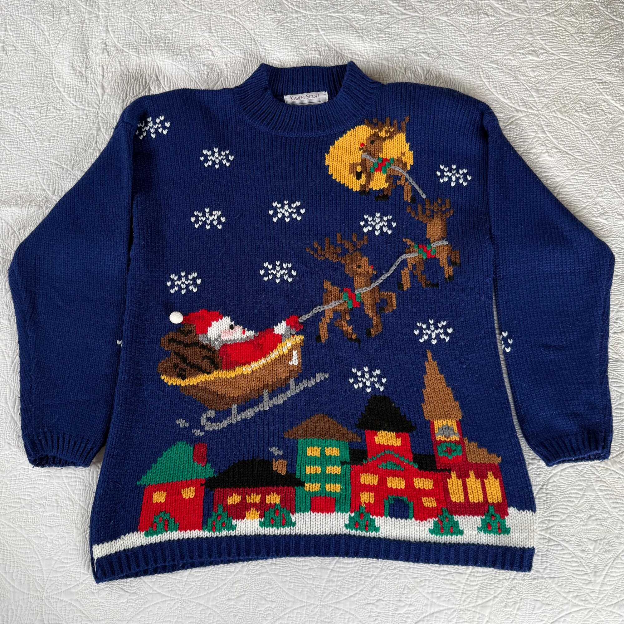 Vintage Ugly Karen Scott Christmas Sweater