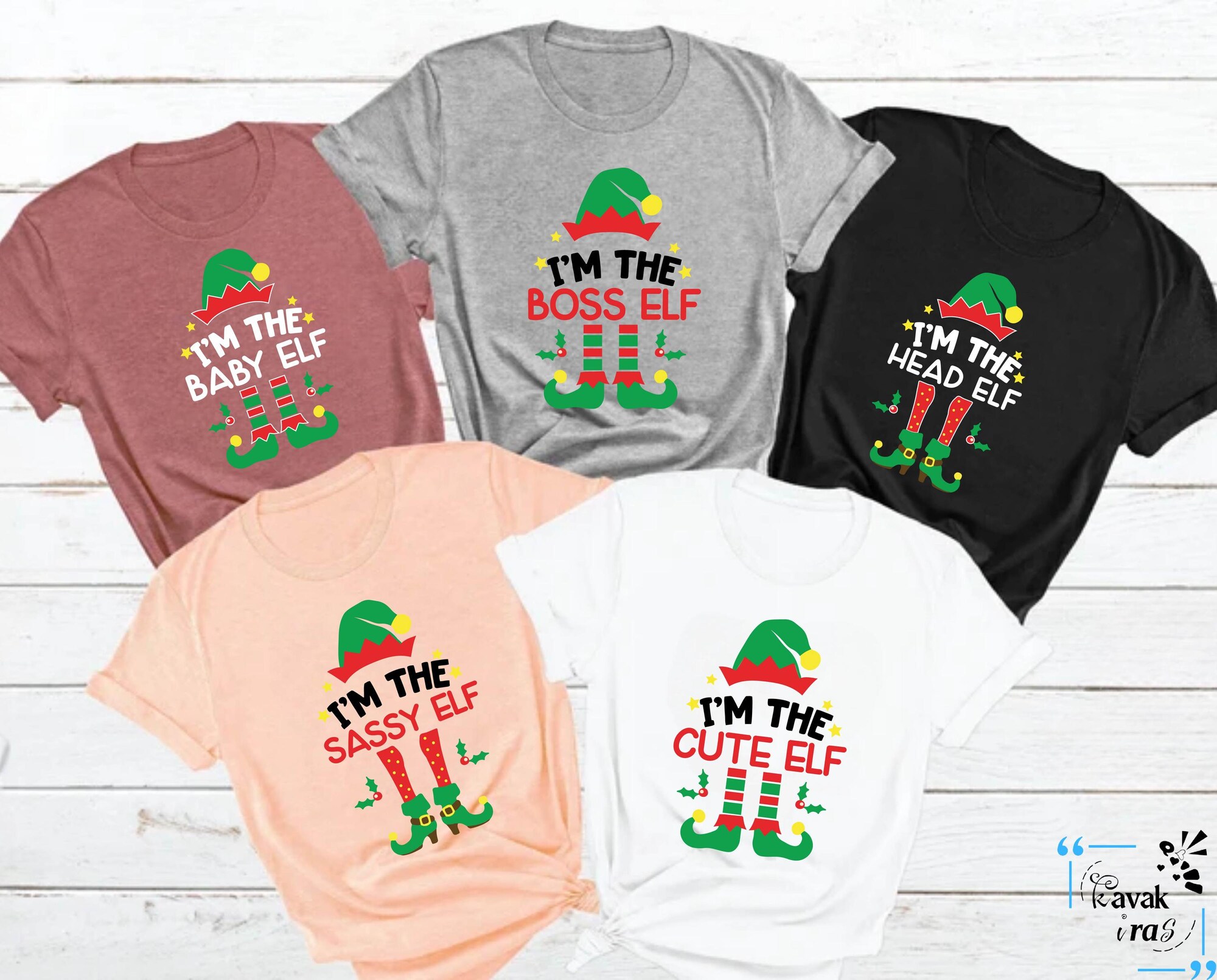 il_2000xN.7207209485_ozuu-1.jpg Custom Elf Family Christmas Shirt, Matching Family Xmas Shirt, I'm The Sassy Elf Shirts, Family Xmas Elf Squad Tee, I'm The Boss Elf Shirt