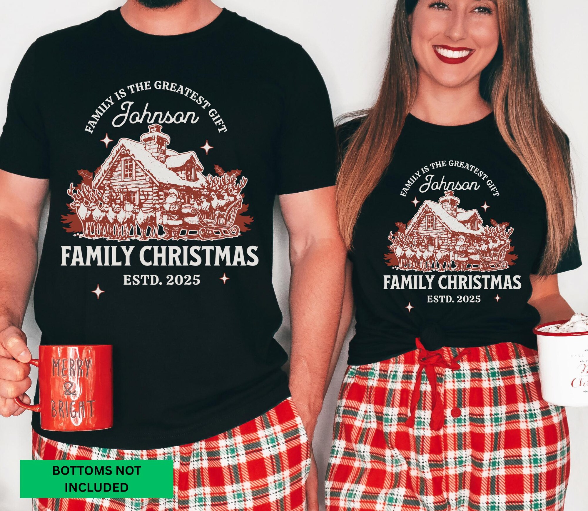 il_2000xN.7208100744_styd-1.jpg Custom Family Christmas Shirts, Personalized Christmas T-shirts, Hot Cocoa Family Christmas T-Shirts, Christmas Family T-Shirt, Matching Tee