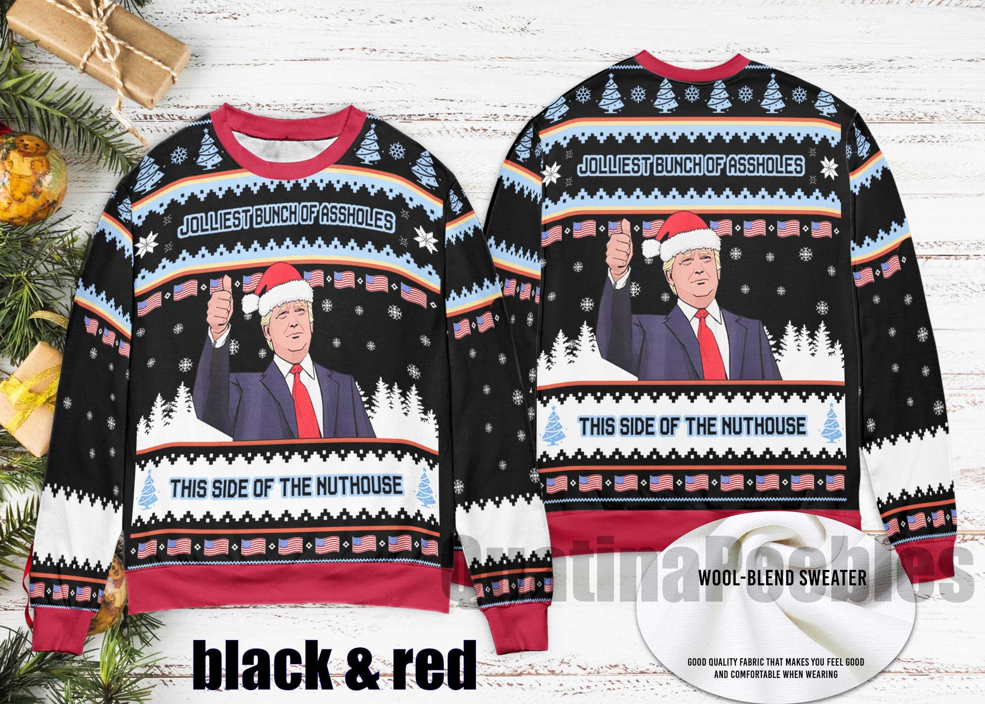 Trump 2025 Ugly Christmas Sweater, Trump Funny Ugly Xmas, Ugly Christmas Sweater, President Trump Ugly Sweater, Gift For Men Women