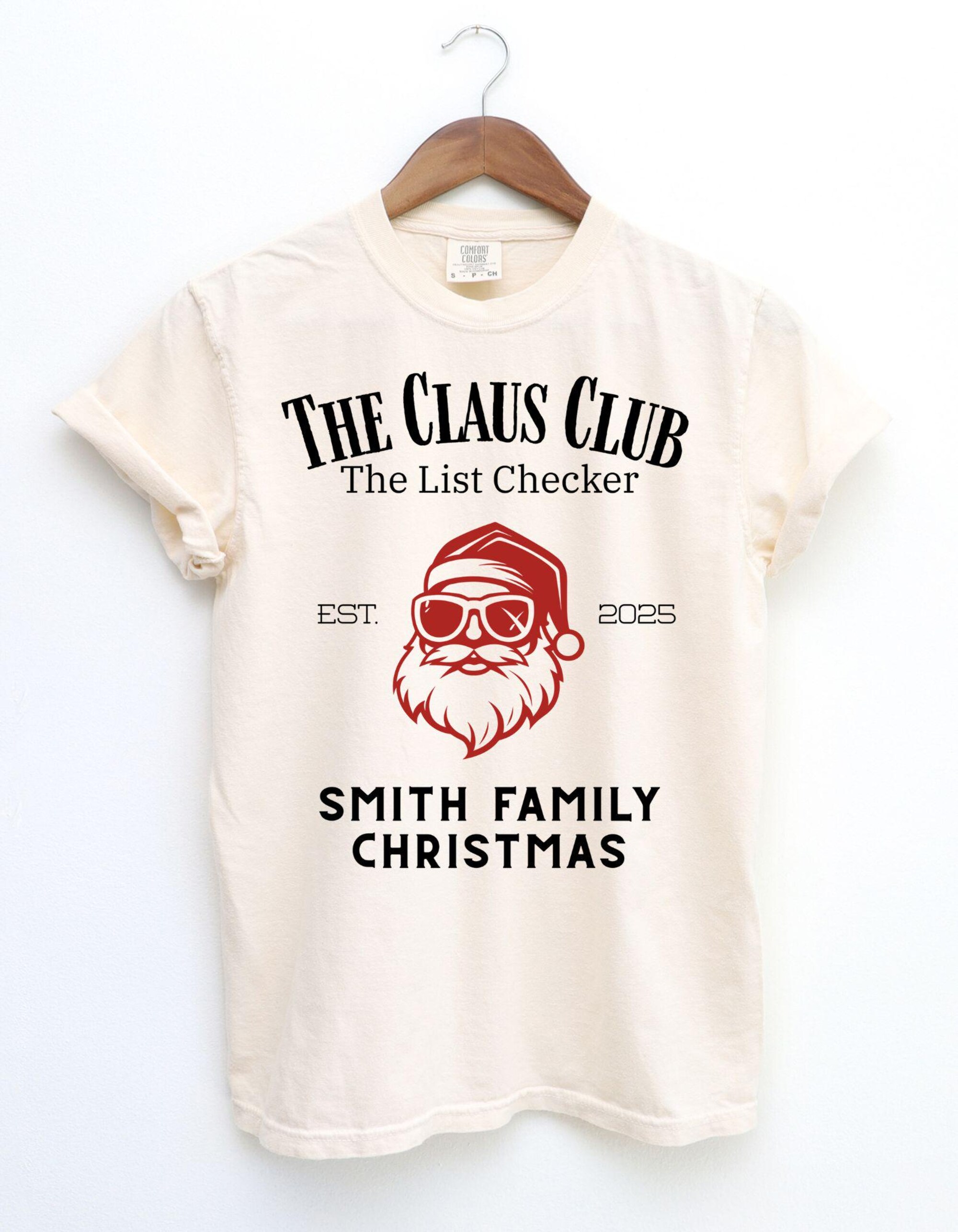 il_2000xN.7212391881_88d4.jpg Comfort Colors Custom Christmas Family tshirts, Personalized Family Christmas Shirt, Matching Christmas Shirts, Holiday Family Shirts, Santa