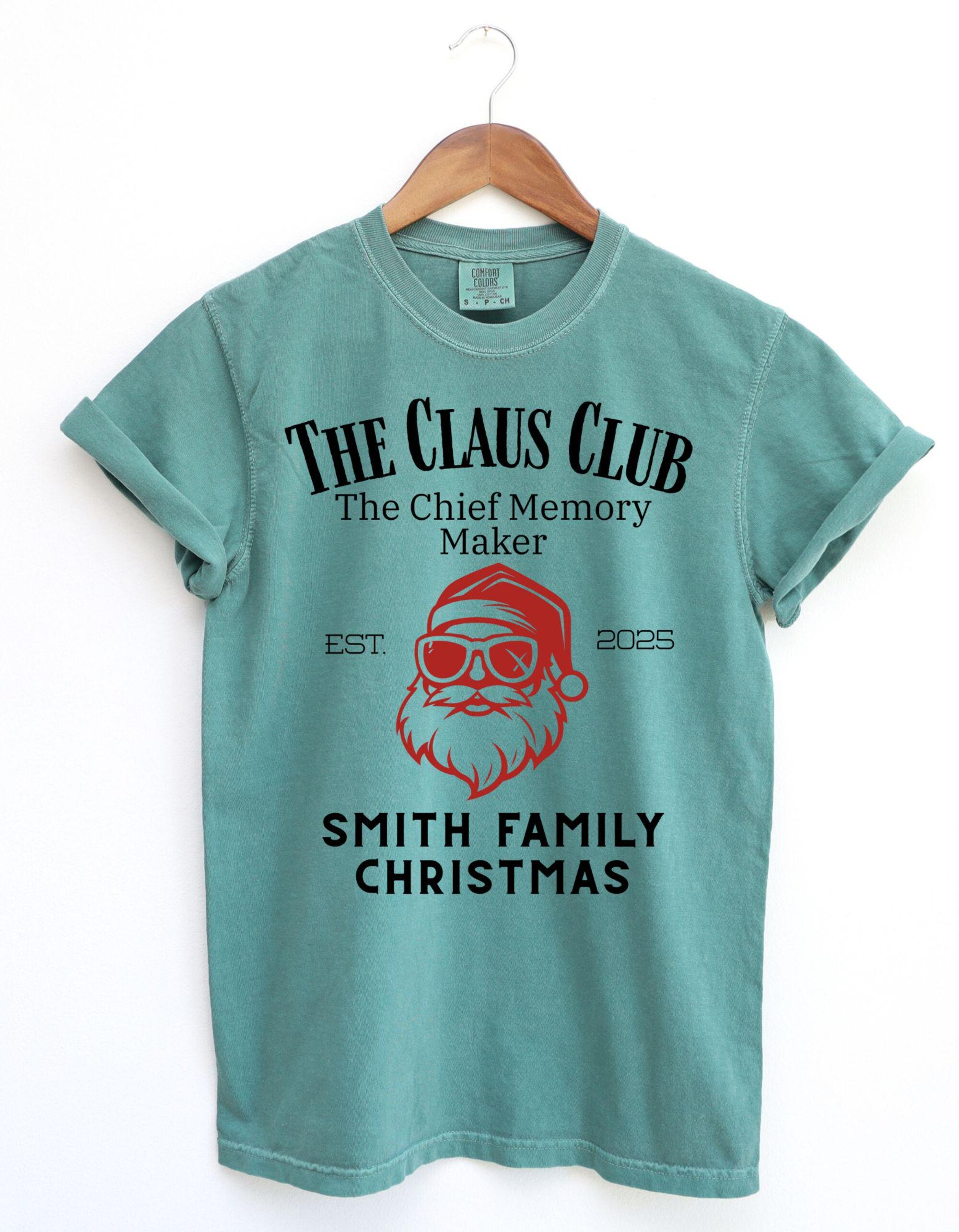 il_2000xN.7212391883_cl4b.jpg Comfort Colors Custom Christmas Family tshirts, Personalized Family Christmas Shirt, Matching Christmas Shirts, Holiday Family Shirts, Santa