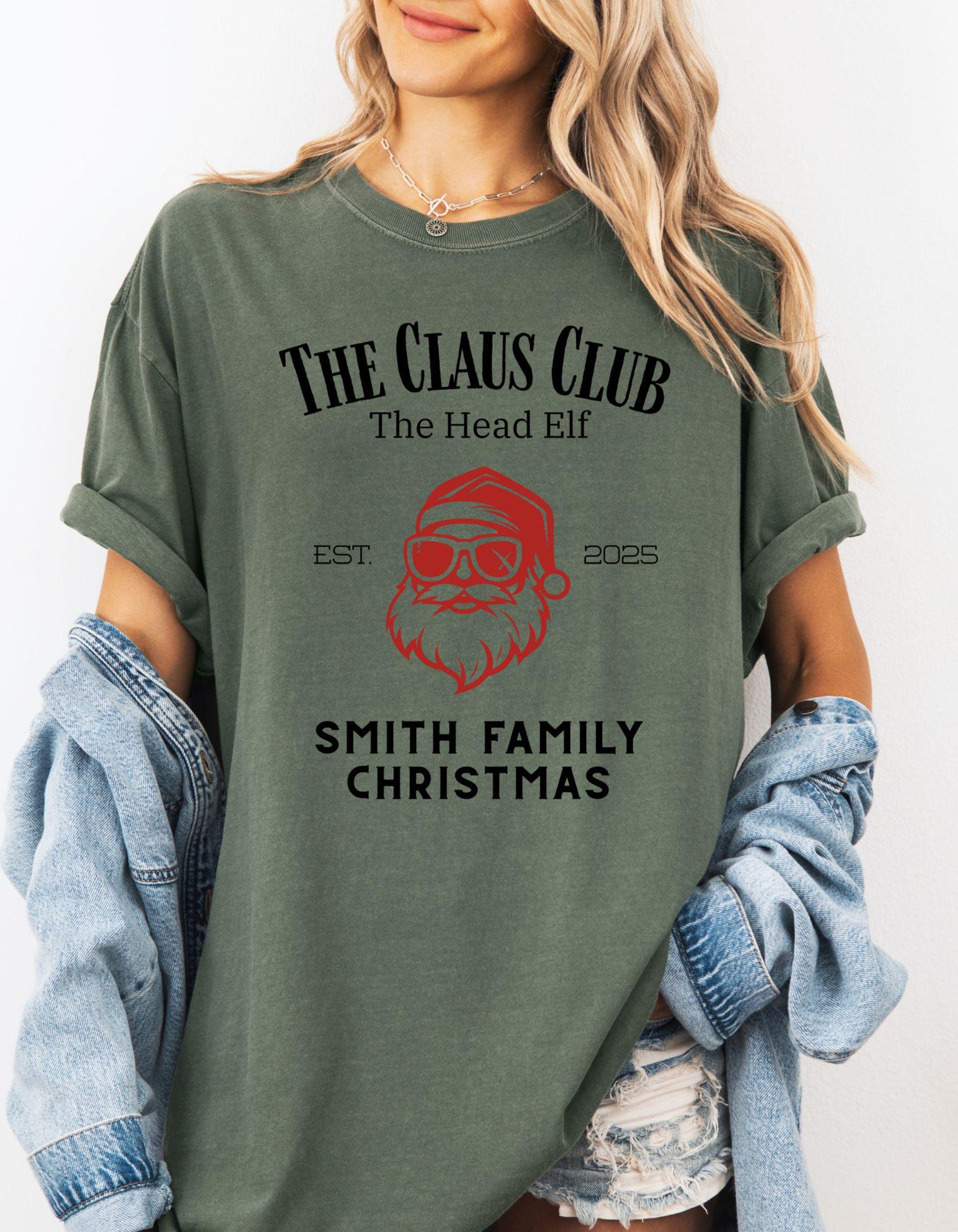 il_2000xN.7212391887_onqs.jpg Comfort Colors Custom Christmas Family tshirts, Personalized Family Christmas Shirt, Matching Christmas Shirts, Holiday Family Shirts, Santa