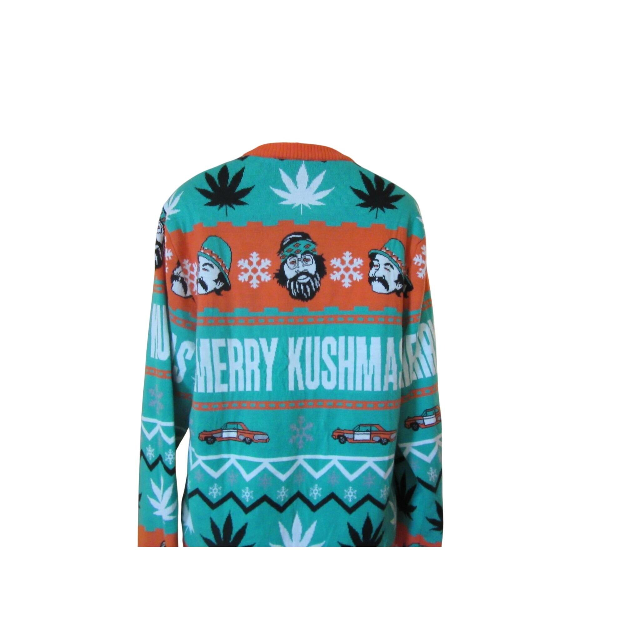 il_2000xN.7216466980_edvx.jpg Vintage Cheech & Chong Merry Kushmas Ugly Christmas Sweater Medium