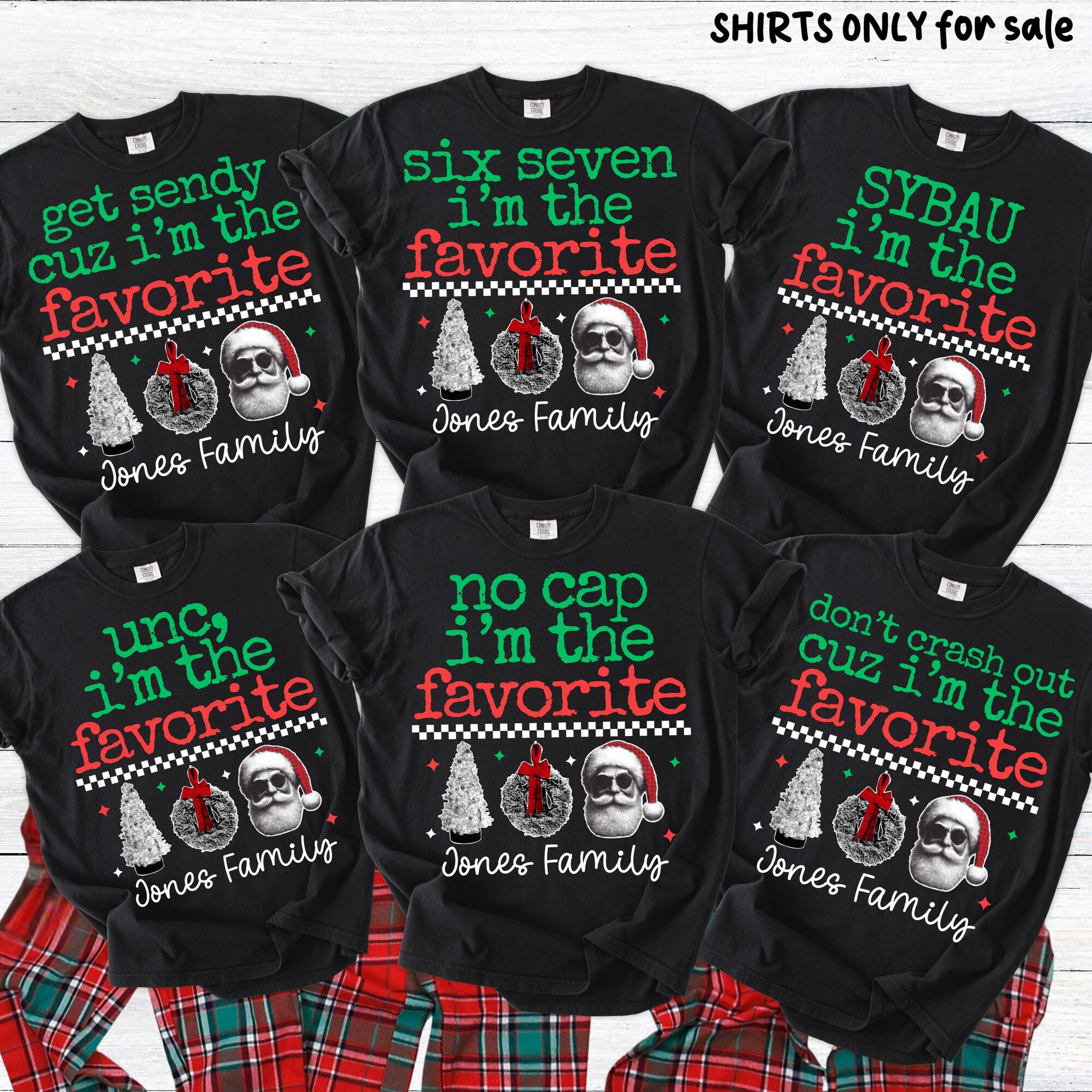 Family Christmas Shirts Funny Christmas Family Matching Shirts Kids Christmas Outfits Teen Gen Alpha Slang Christmas Bruh Skibidi Sigma 67