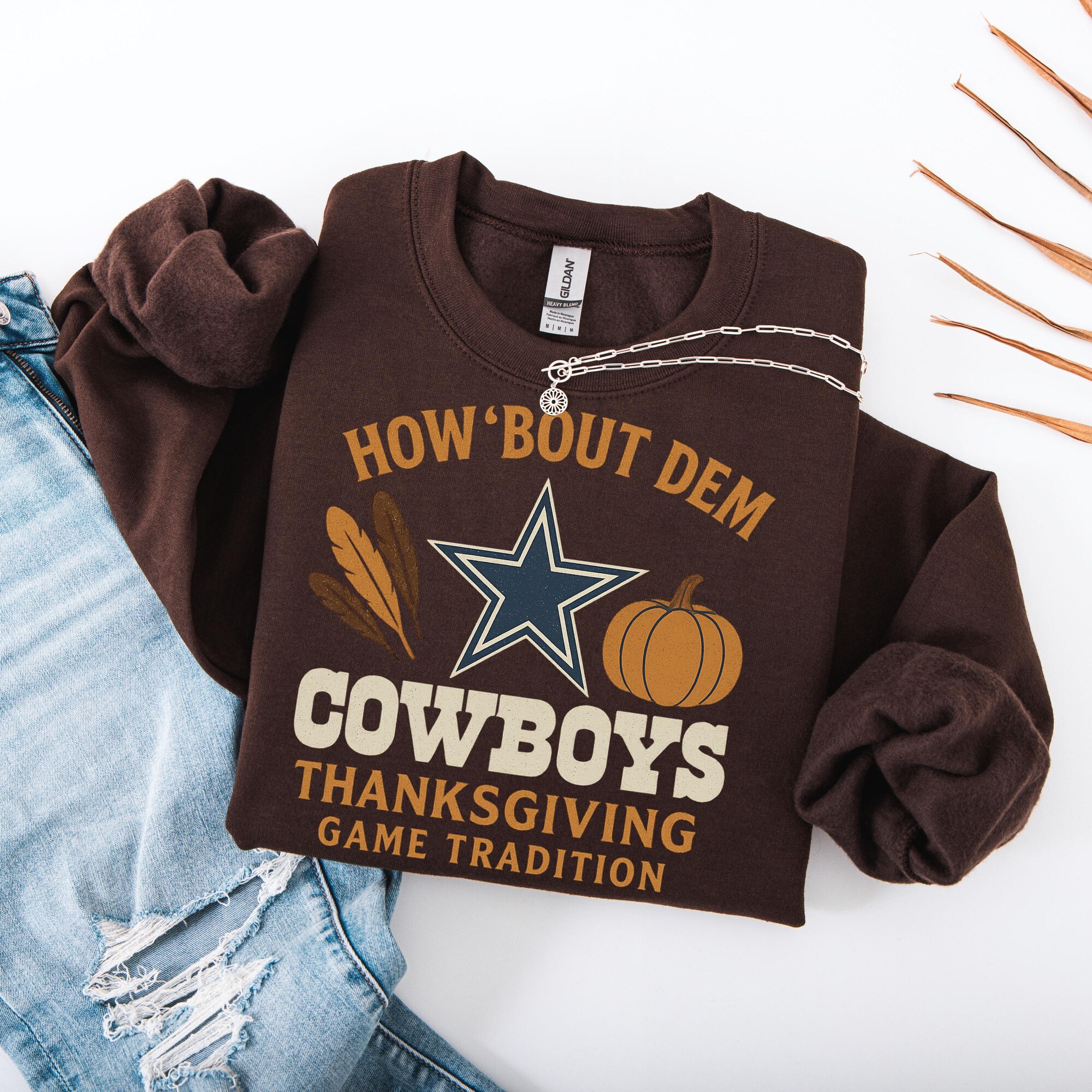 Dallas Cowboys Thanksgiving Sweatshirt, America’s Team Since 1960 Retro Fan Shirt, How ‘Bout Dem Cowboys Game Day Gift