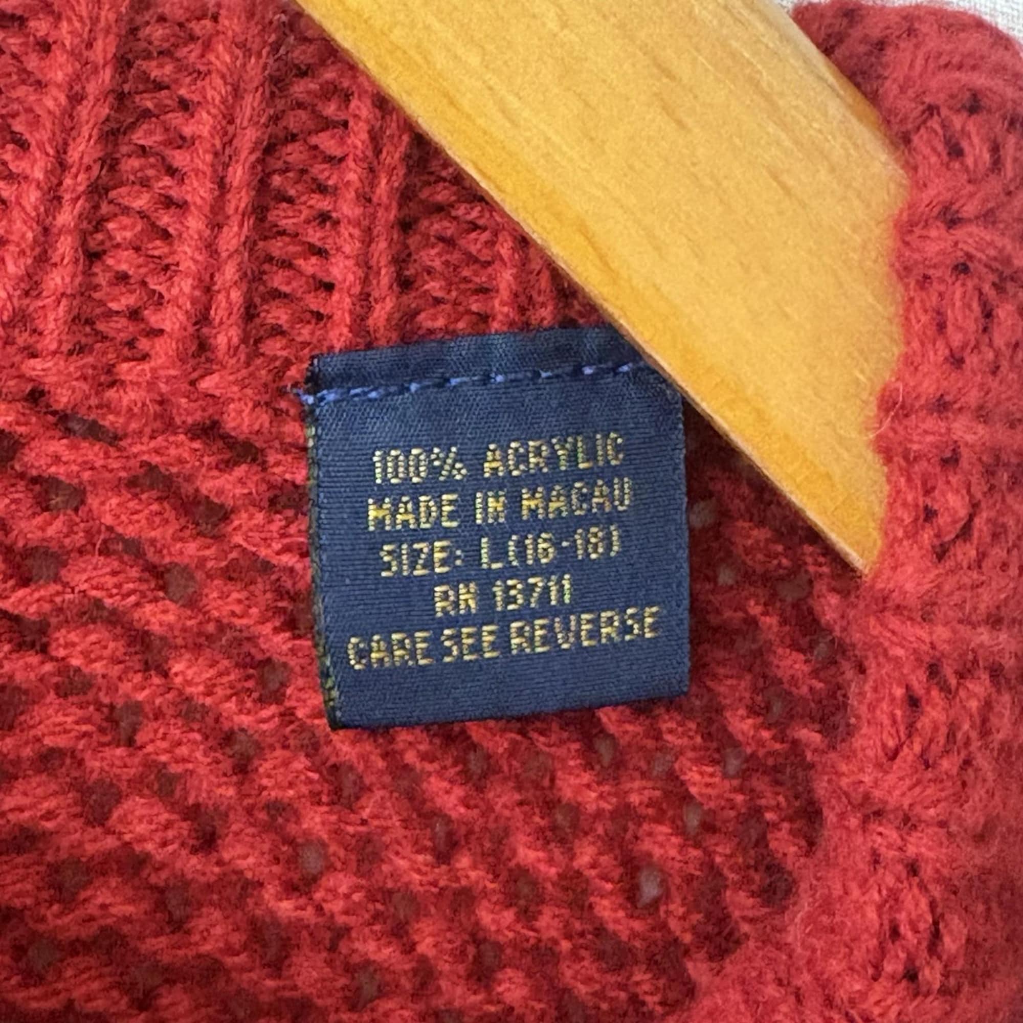 il_2000xN.7218838260_jyqs.jpg NWT Jon Weston Christmas Sweater L Red Reindeer Snowflake Kevin Home Alone