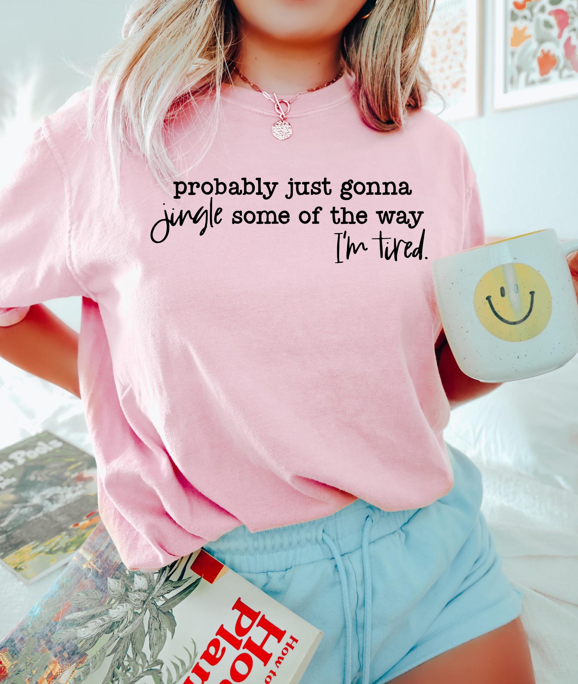 il_2000xN.7218905103_6wcq-1.jpg Christmas Sweatshirt, Probably Just Gonna Jingle Some Of The Way I'm Tired Crewneck, Funny Holiday Shirt, Christmas Jingle Shirt