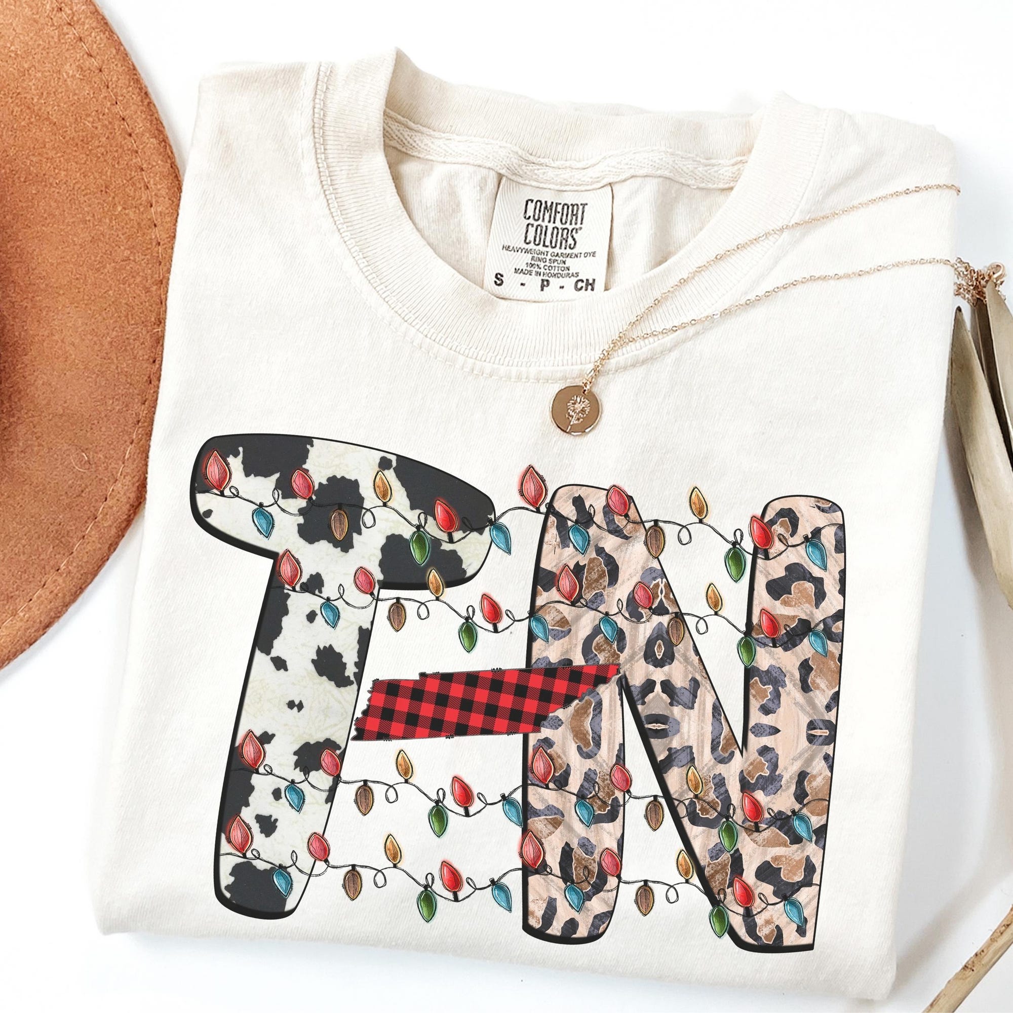 Comfort Colors Christmas Tennessee Shirt : Holiday State Pride Tee