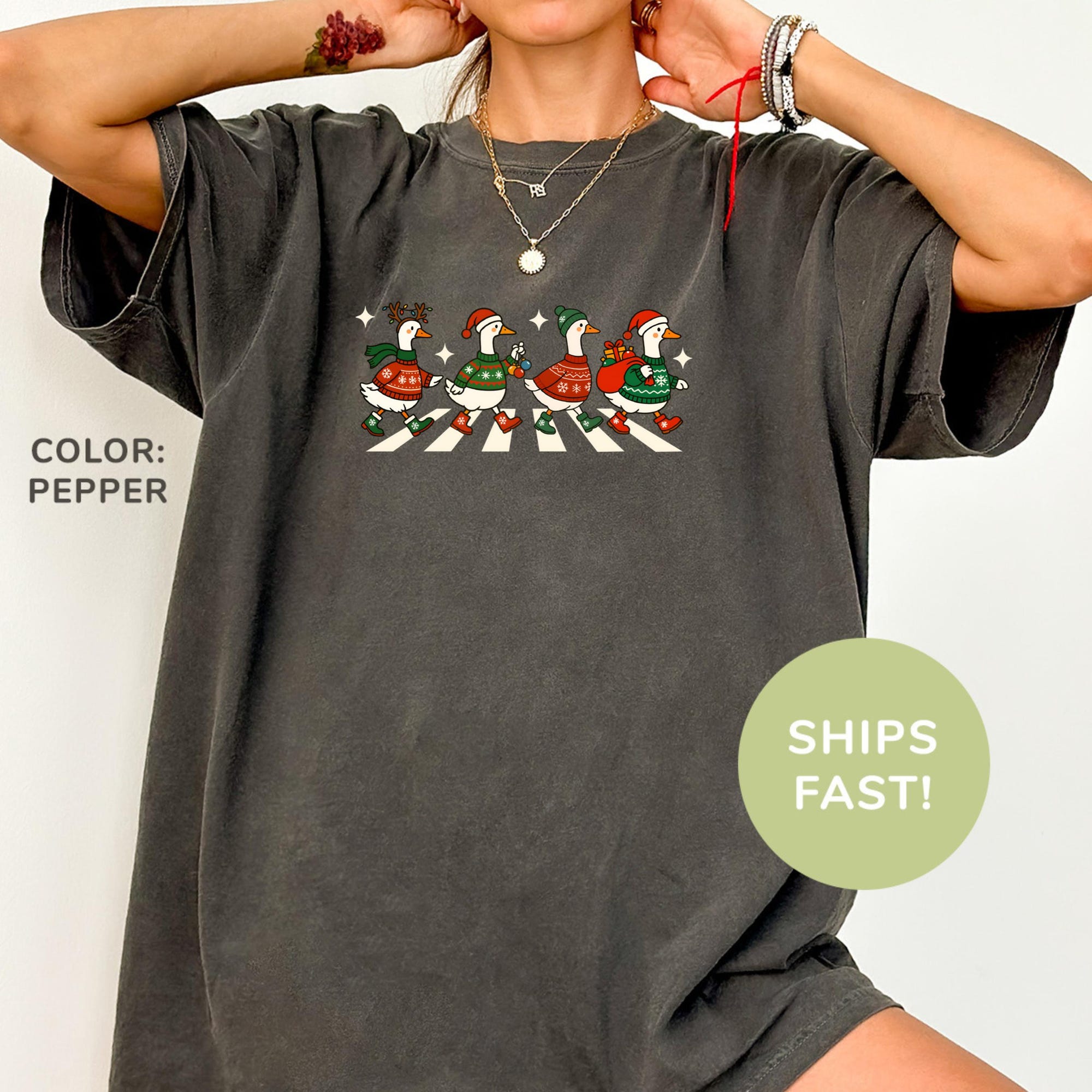 Comfort Colors® Duck Christmas Shirt Farm Animals Shirt Family Christmas Shirt Holiday Season Shirt Christmas Shirt Gift for Her