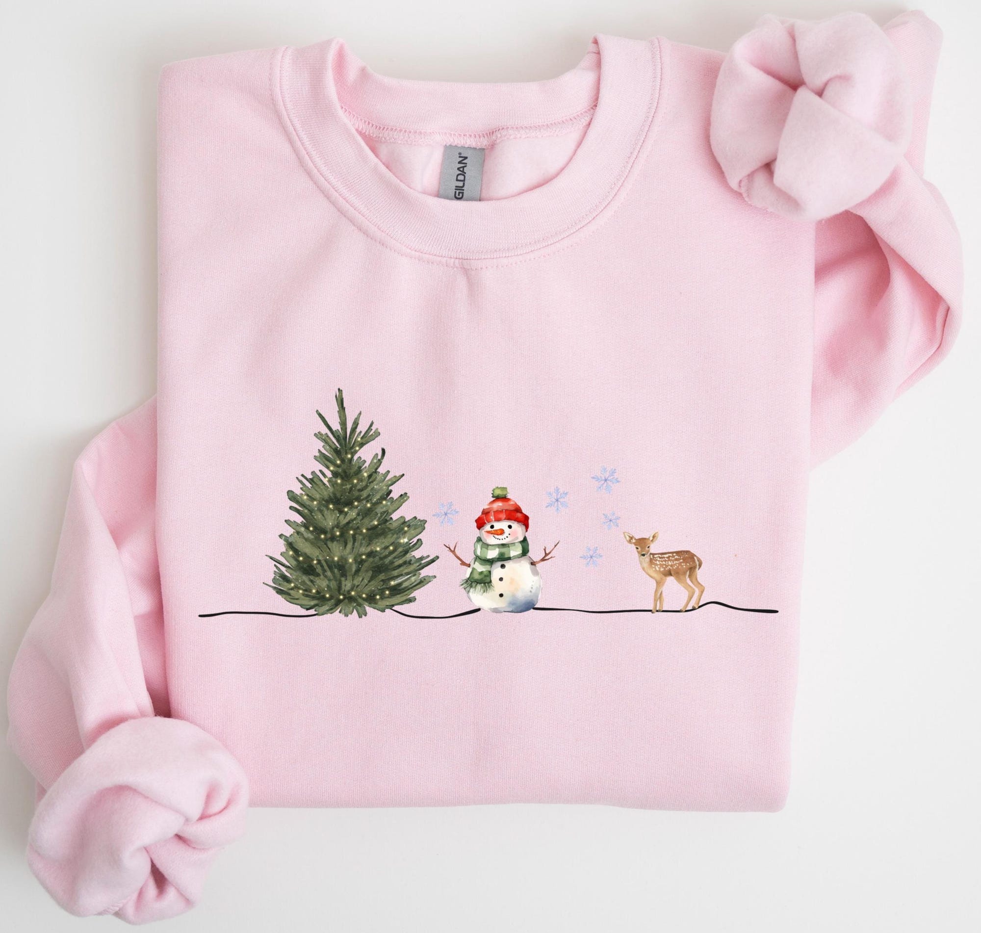 il_2000xN.7219890482_3jx5-1.jpg Christmas Snowman Sweatshirt, Christmas Sweatshirt, Snowman Shirt, Snowman T-Shirt, Christmas Crewneck, Christmas Shirts for Women
