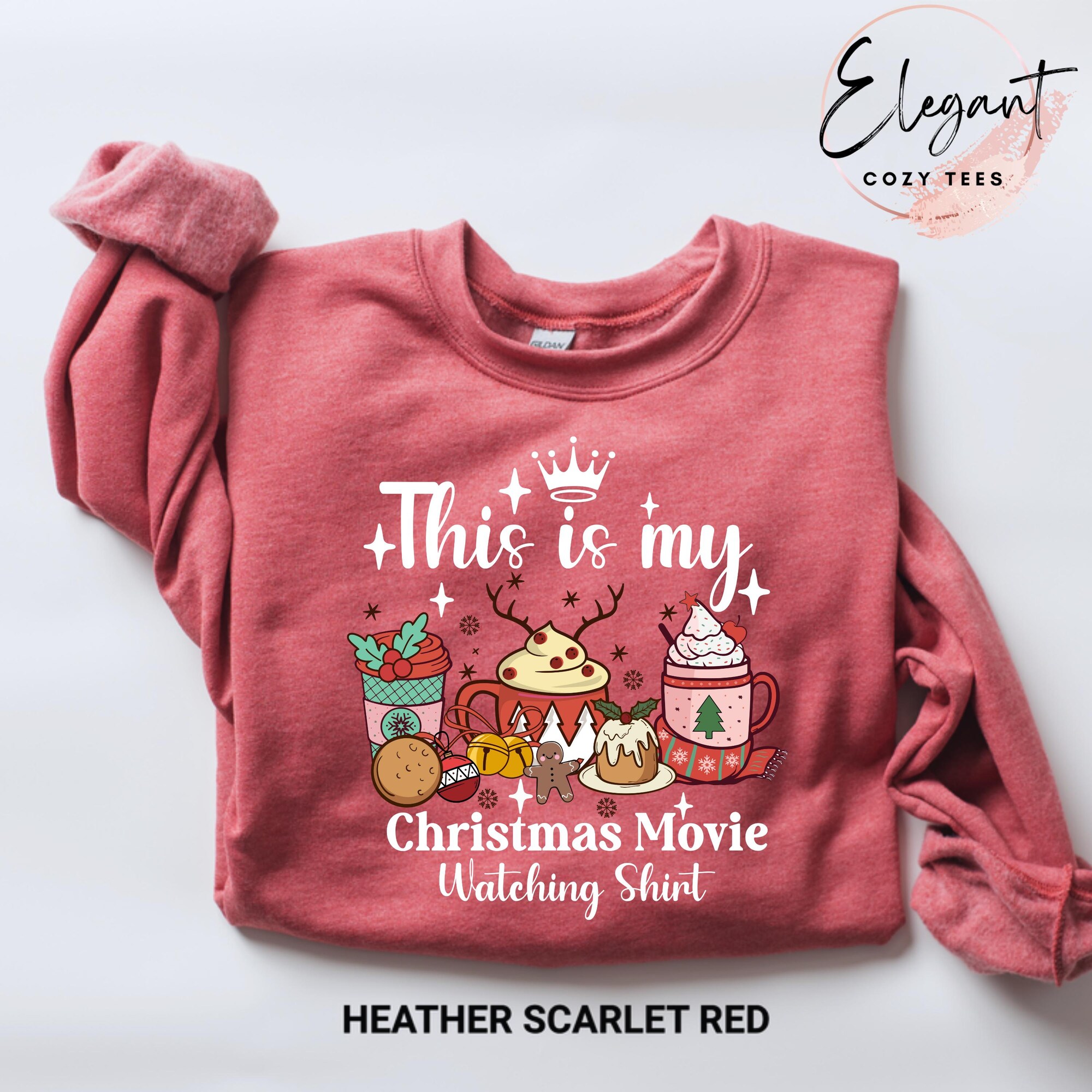 This Is My Christmas Movie Watching Shirt, Christmas Movie Shirt, Holiday Spirit Shirt, Womens Christmas Sweatshirt, Christmas Gift Shirt