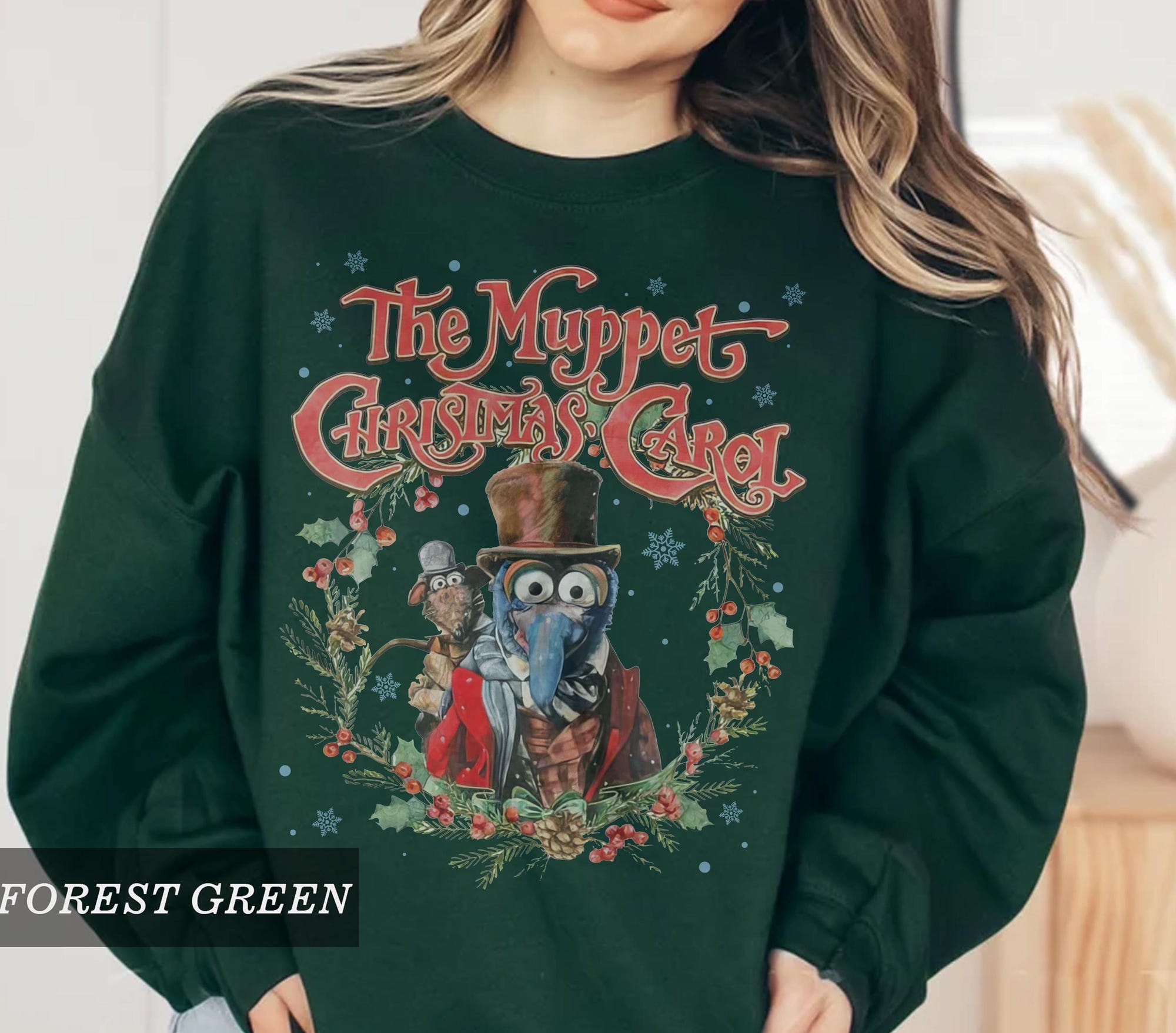 il_2000xN.7223249550_d3da-1.jpg Vintage The Muppet Christmas Carol Sweatshirt, Gonzo Rizzo The Rat T-shirt, Retro Holiday Movie Tee, Funny Christmas 2025 Shirt