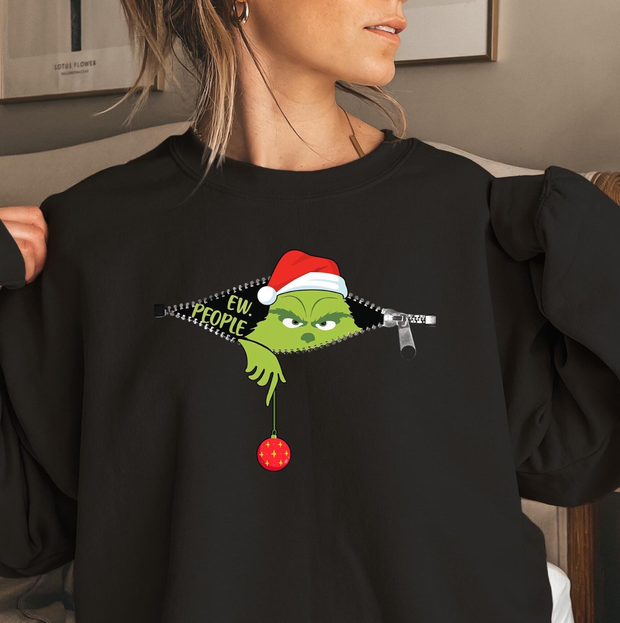 Ew People Sweatshirt, Grinch Sweatshirt, Grinchmas Sweatshirt, Christmas Grinch Shirt, Christmas Funny Grinch Sweatshirt, Ew People Tee
