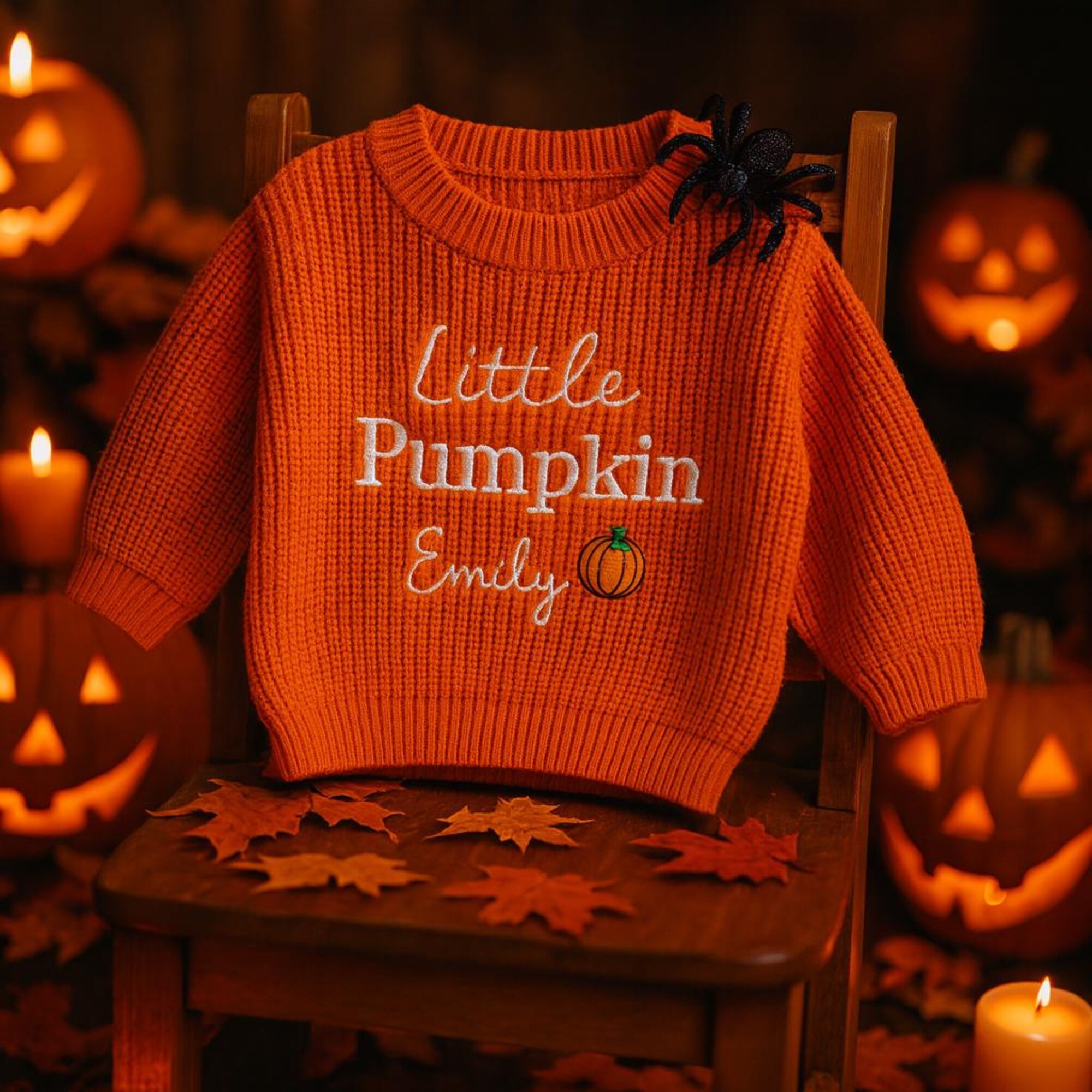 il_2000xN.7226217788_827v.jpg Personalized Embroided halloween baby sweater,best gift for baby, halloween Gift for kids