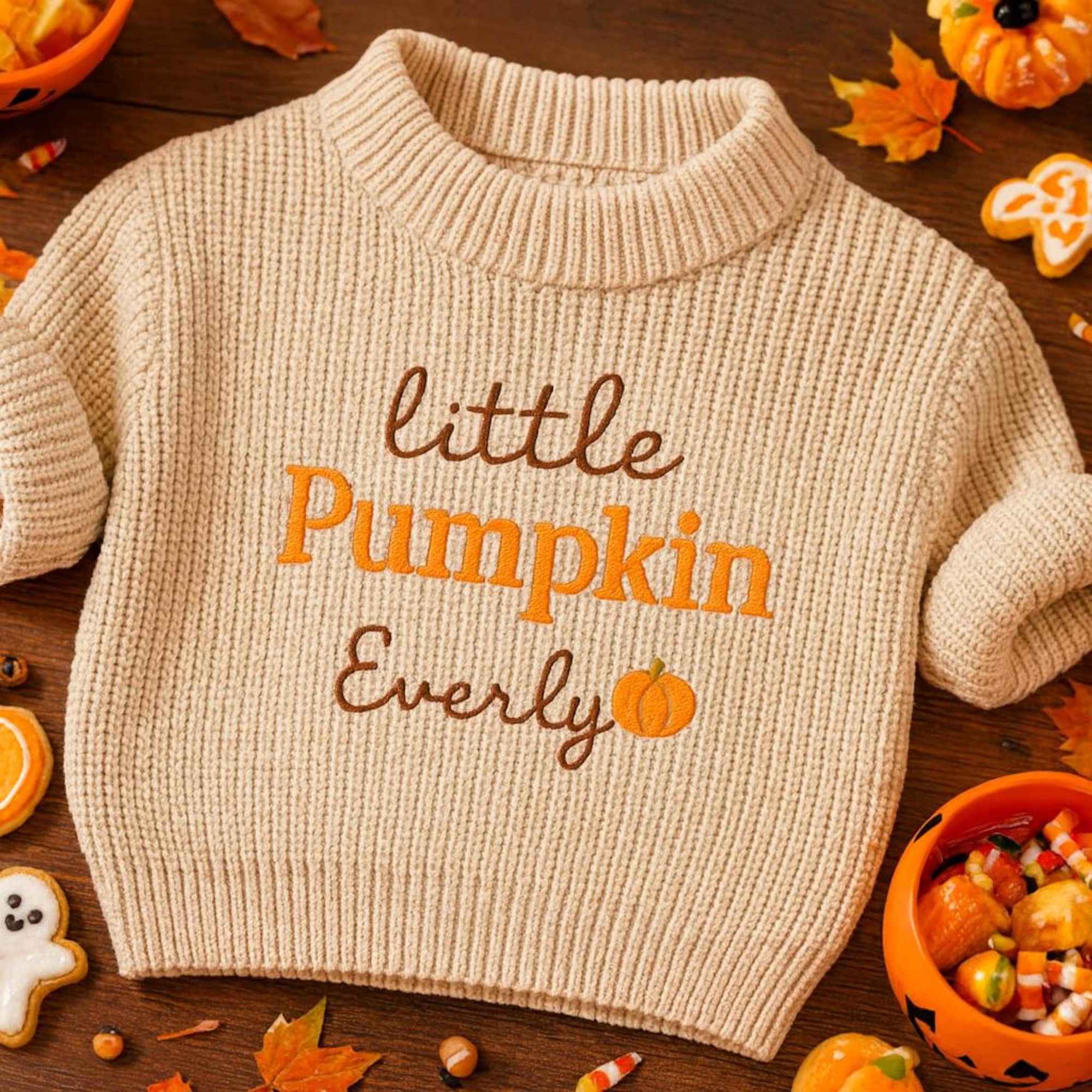 Personalized Embroided halloween baby sweater,best gift for baby, halloween Gift for kids