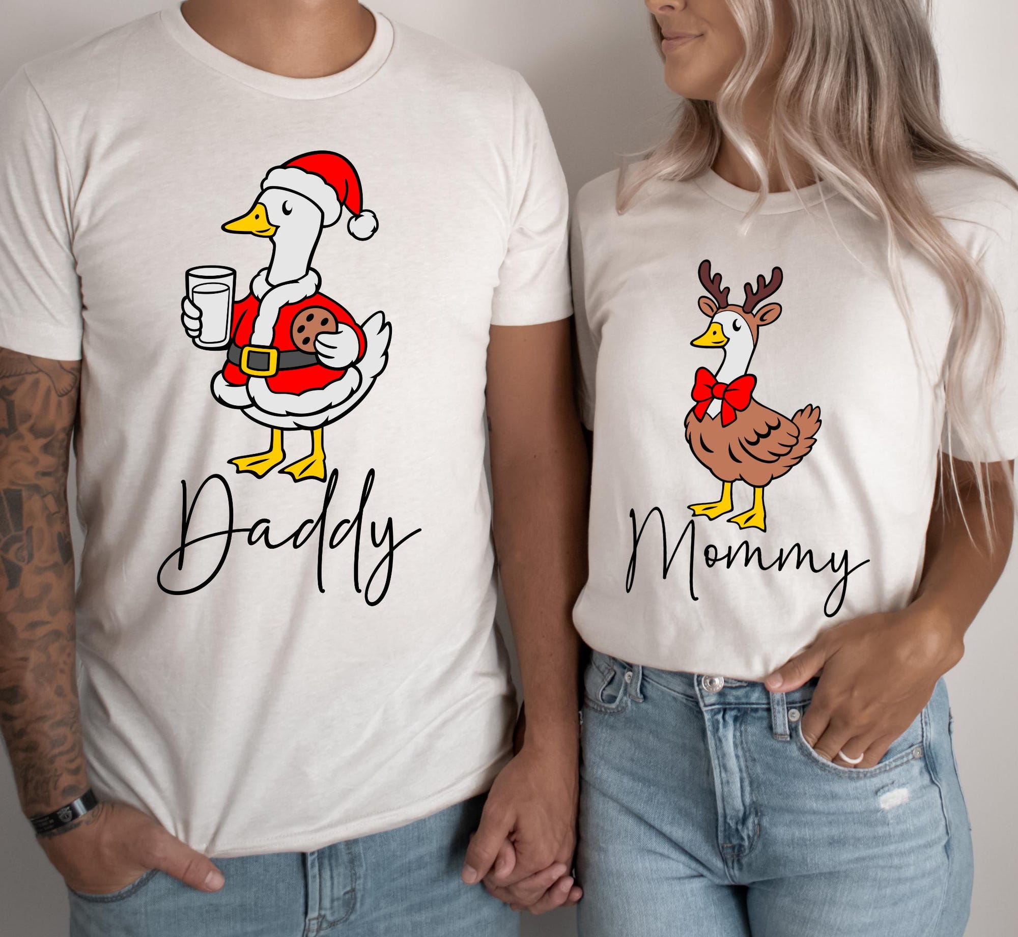 il_2000xN.7227683206_leoy.jpg Custom Christmas Goose Shirts, Matching Family Christmas Goose Name Group TShirts, Funny Silly Family Christmas 2025 T-shirts, Holiday Goose