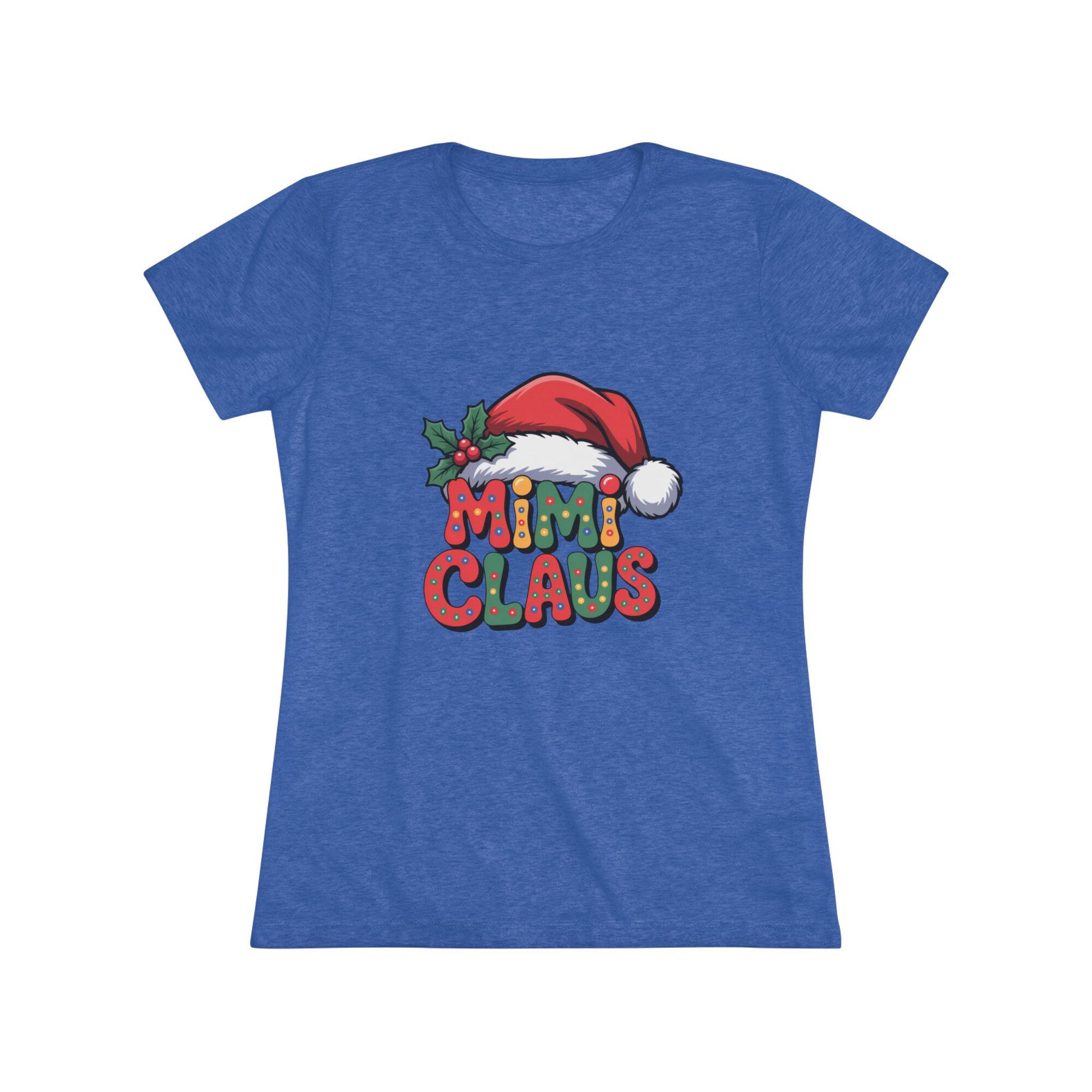 il_2000xN.7228466834_qsa8.jpg Mimi Claus Christmas Women's Triblend Tee, Holiday Graphic Shirt, Festive Xmas Top, Grandma Gift, Family Christmas Outfit