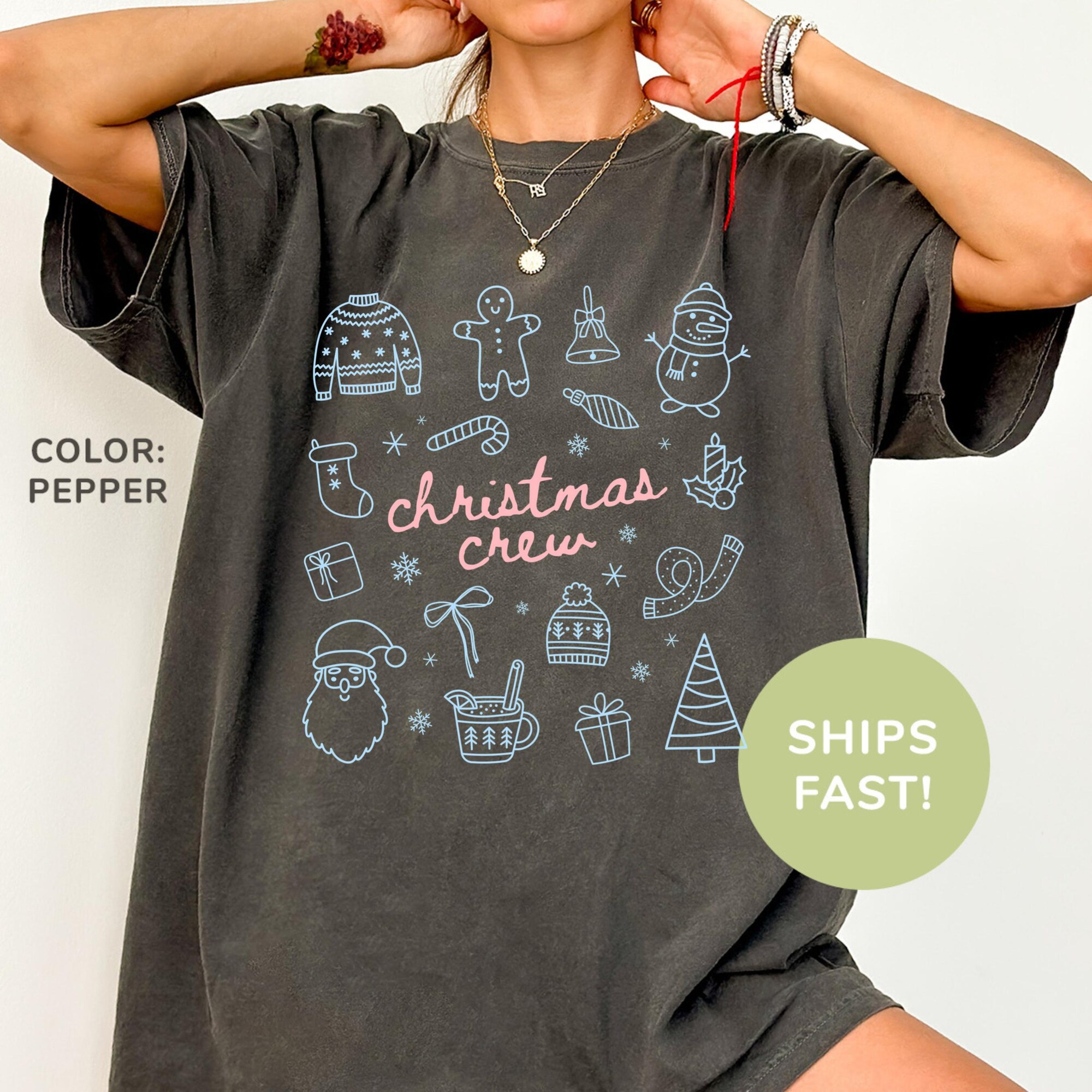 Comfort Colors® Christmas Crew Shirt Family Christmas Shirt Family Holiday Shirt Family Matching Shirt Christmas Gifts