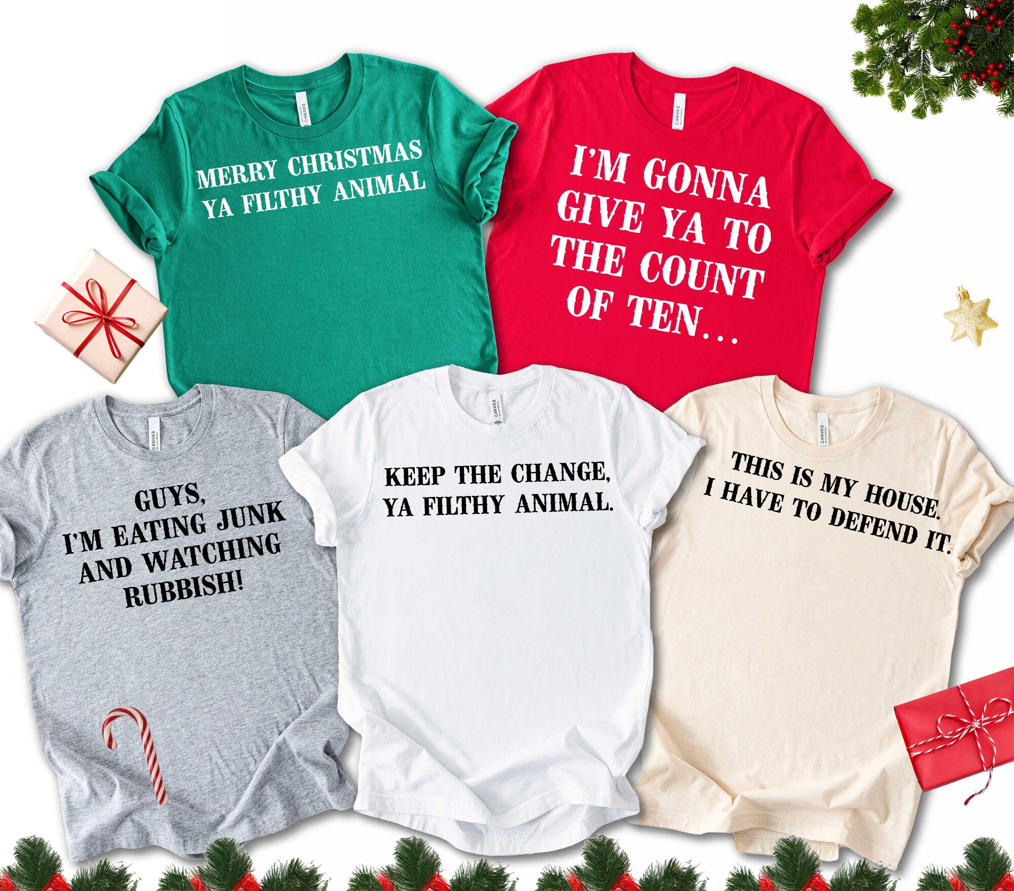 il_2000xN.7231182776_scgc.jpg Home Alone Quotes Christmas Sweatshirt: Funny Holiday Movie Tee