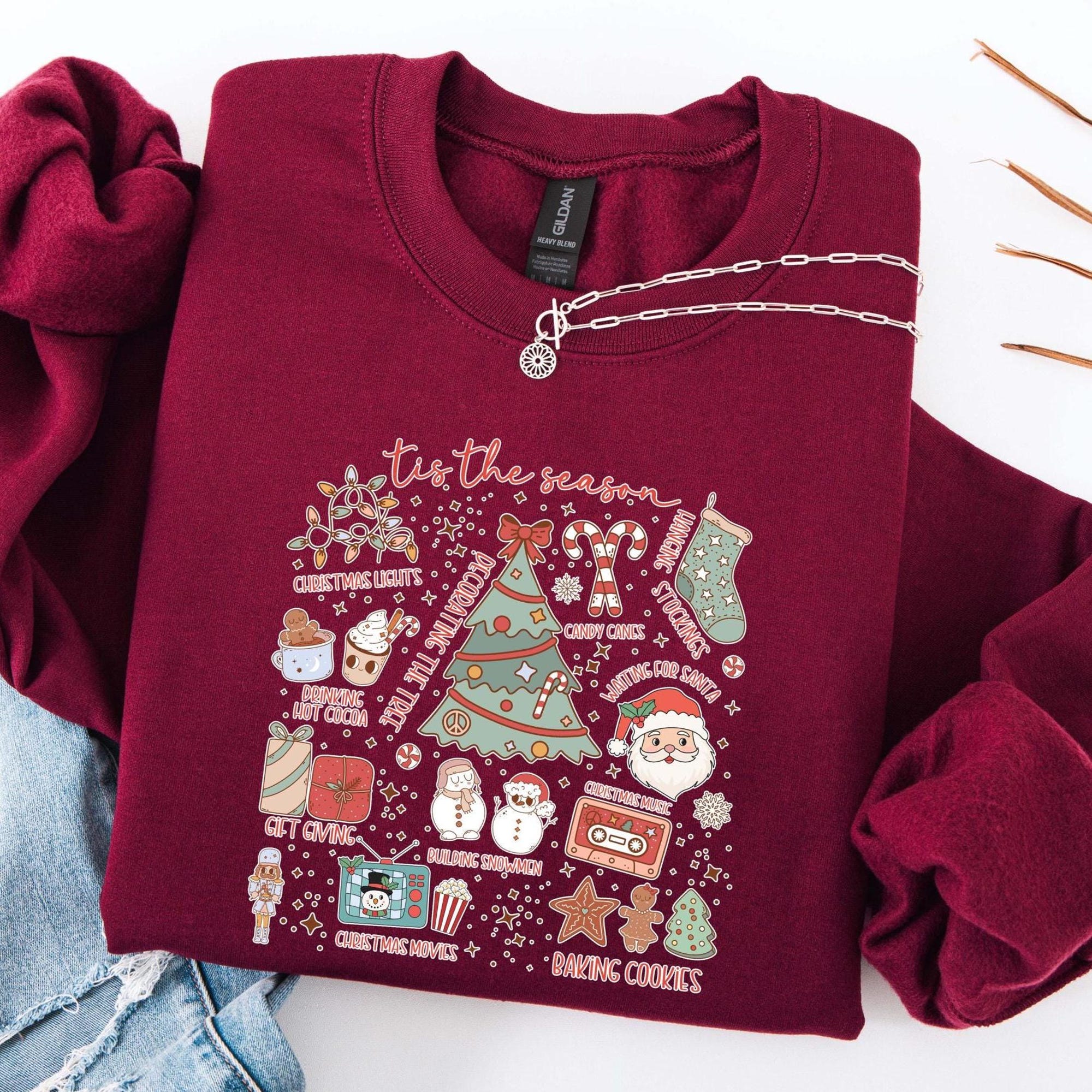 Tis The Season Sweatshirt, Christmas Tis The Season Sweatshirt, Merry Christmas Shirt, Christmas Sweatshirt, Cute Winter Hoodie